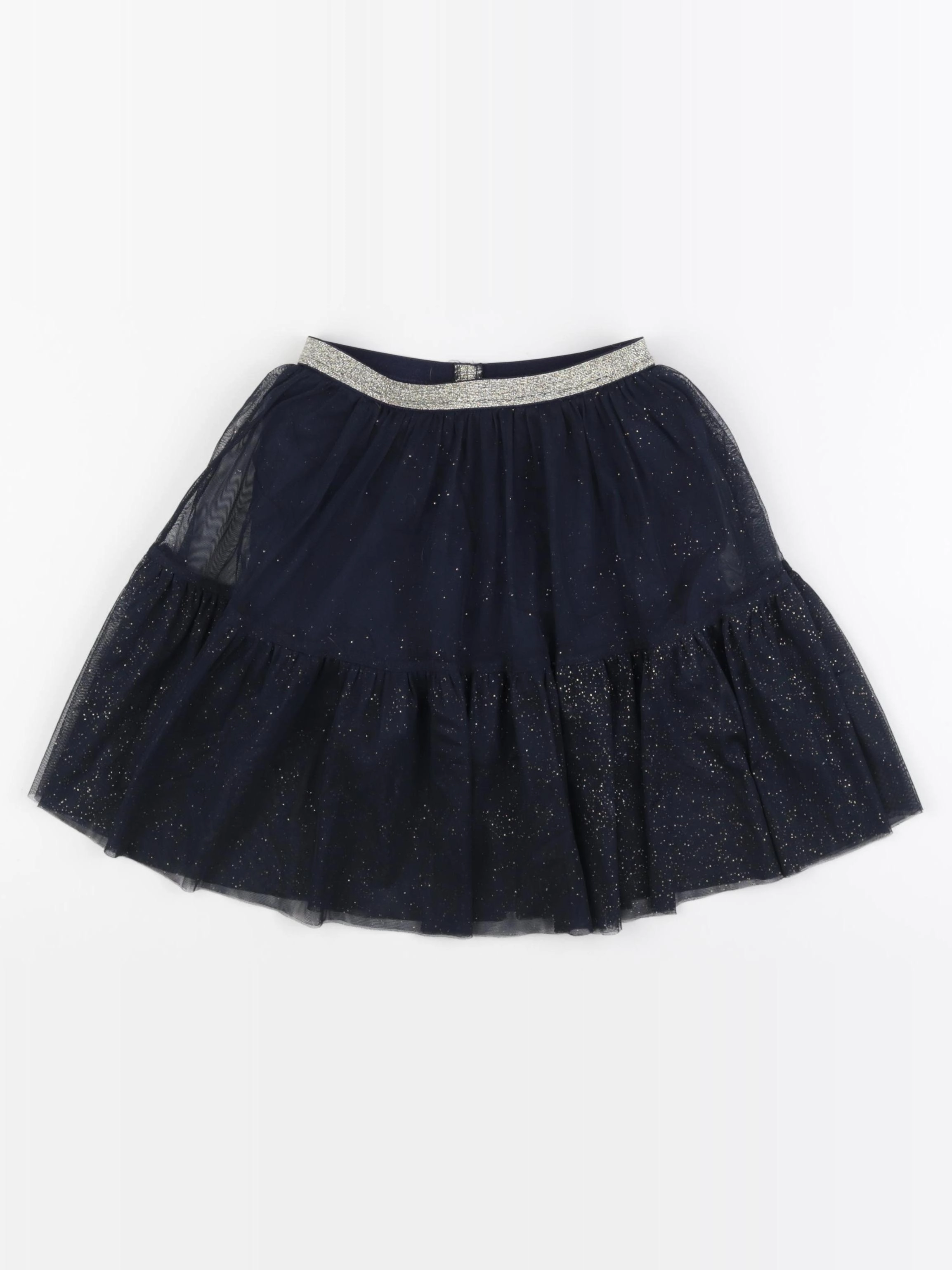 Cyrillus - jupe bleu, or - 4 ans