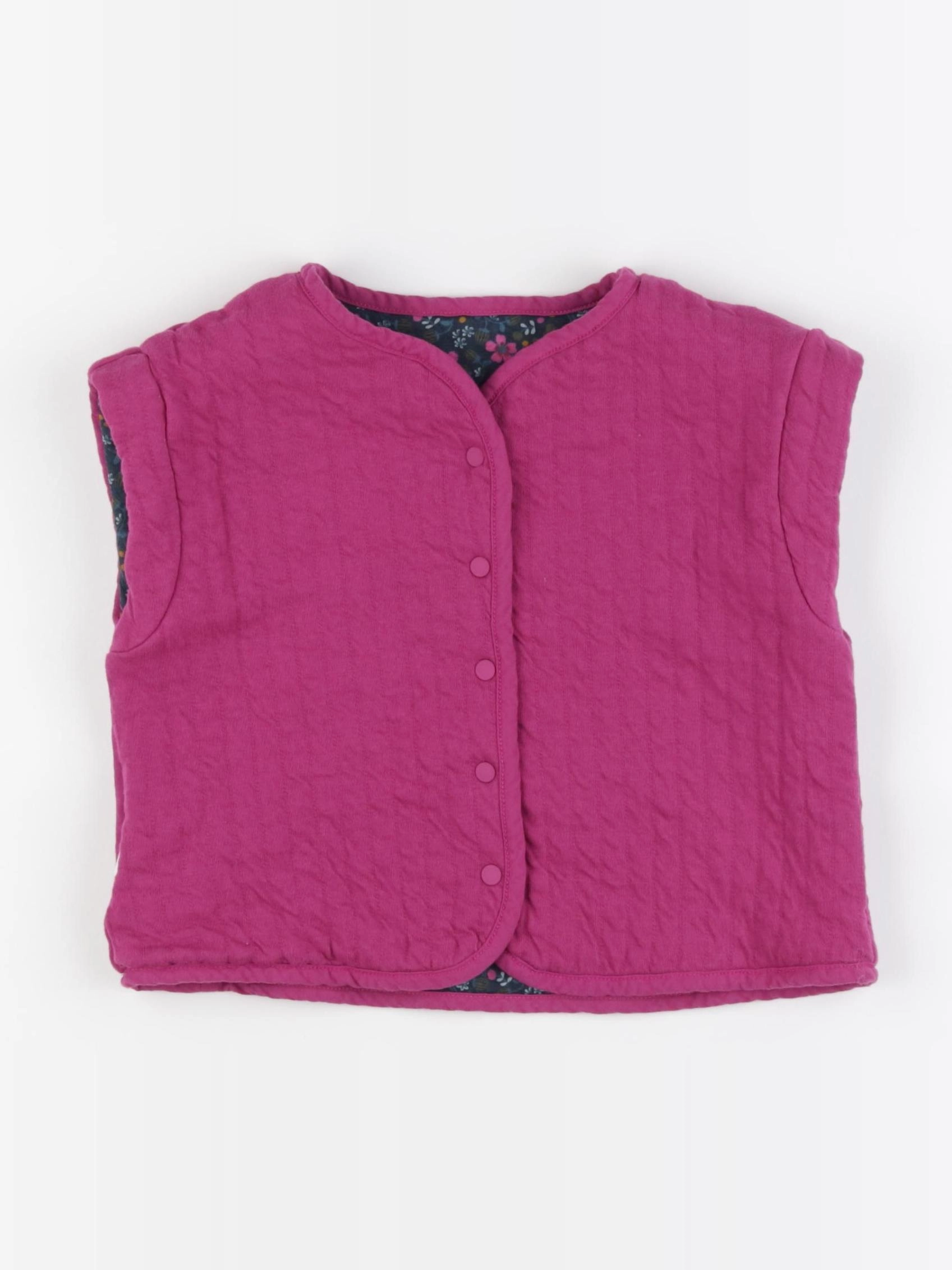 Okaidi - gilet réversible multicolore - 5 ans