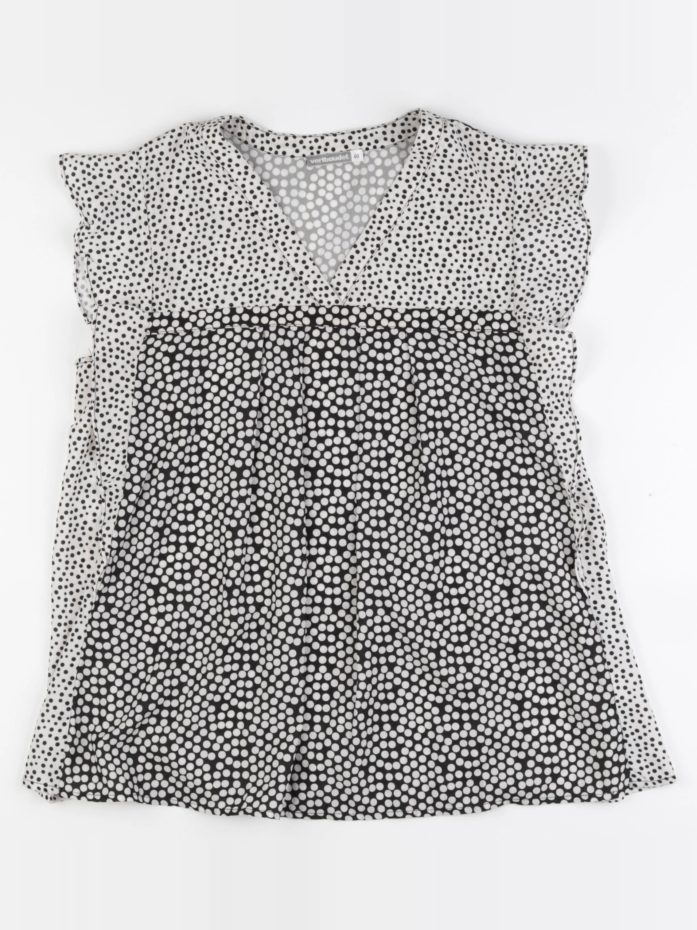 Vertbaudet - blouse grossesse blanc, noir - 40