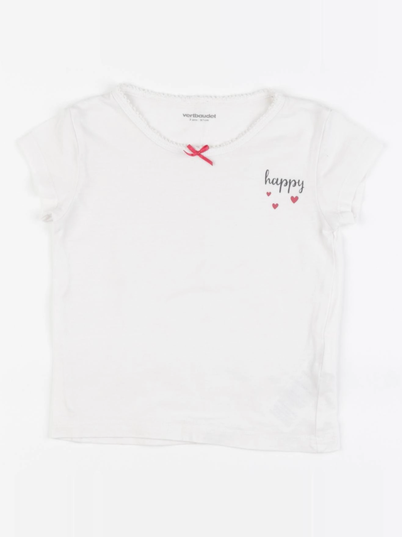 Vertbaudet - maillot de corps rose - 3 ans