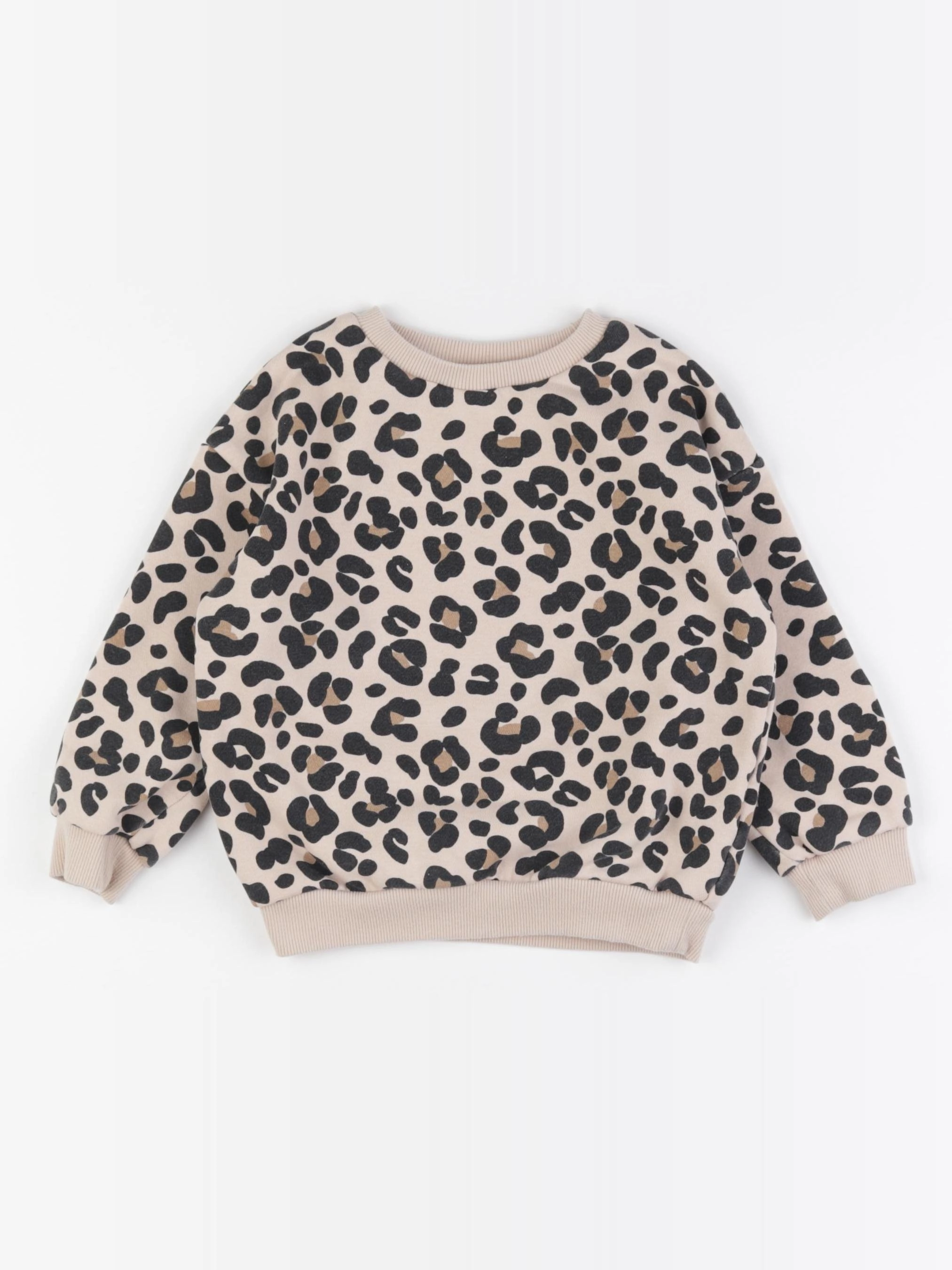 Tape à l'oeil - sweat marron, beige - 2/3 ans