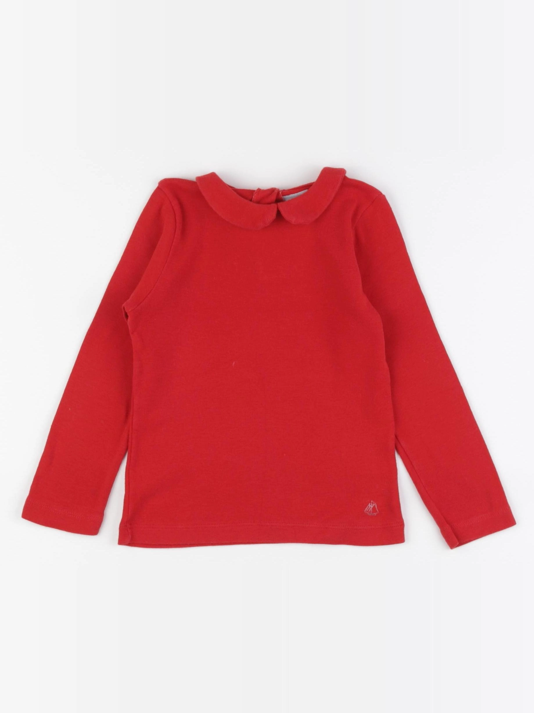 Petit Bateau - tee-shirt rouge - 3 ans