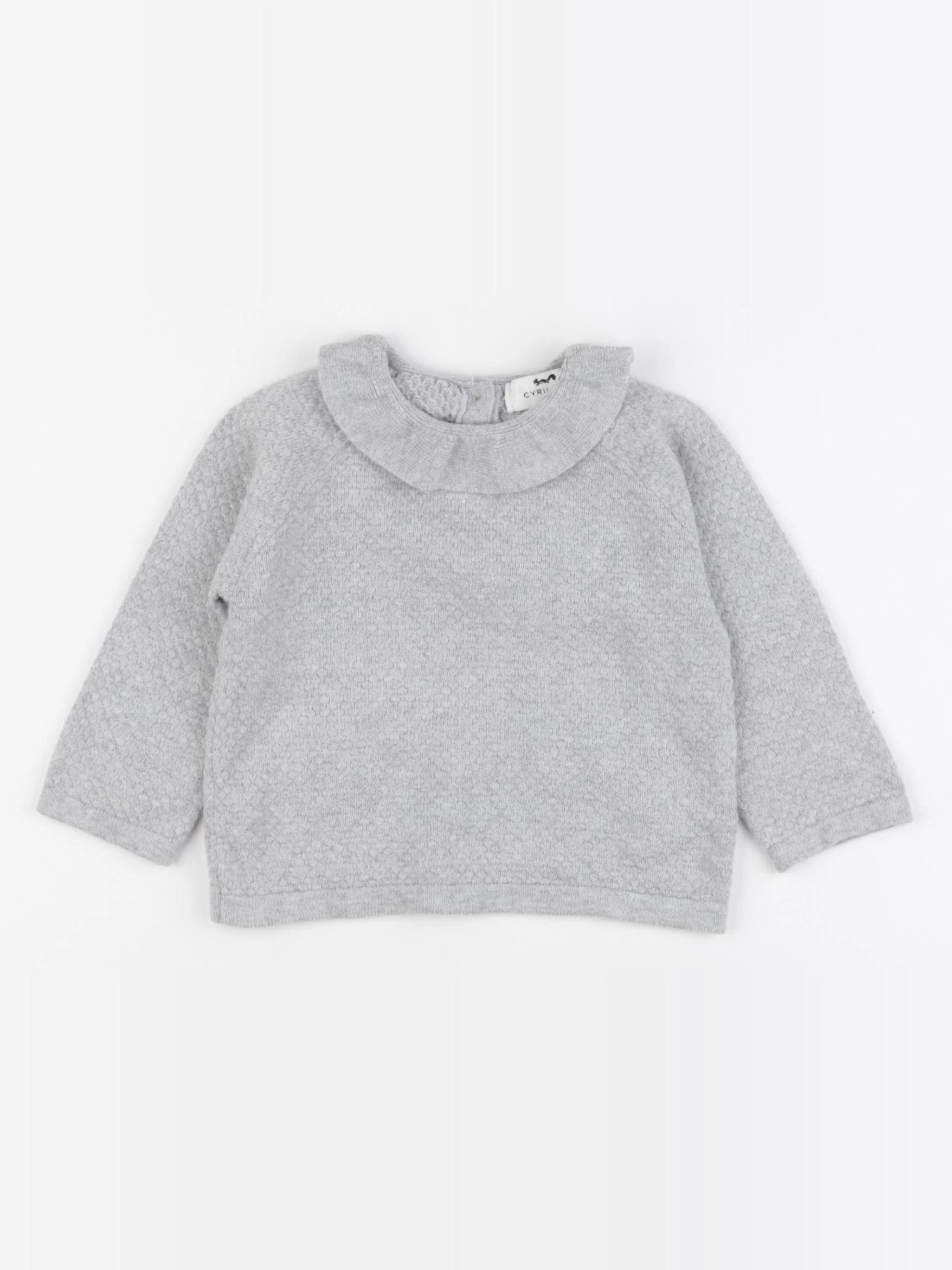 Cyrillus - pull gris - 9 mois