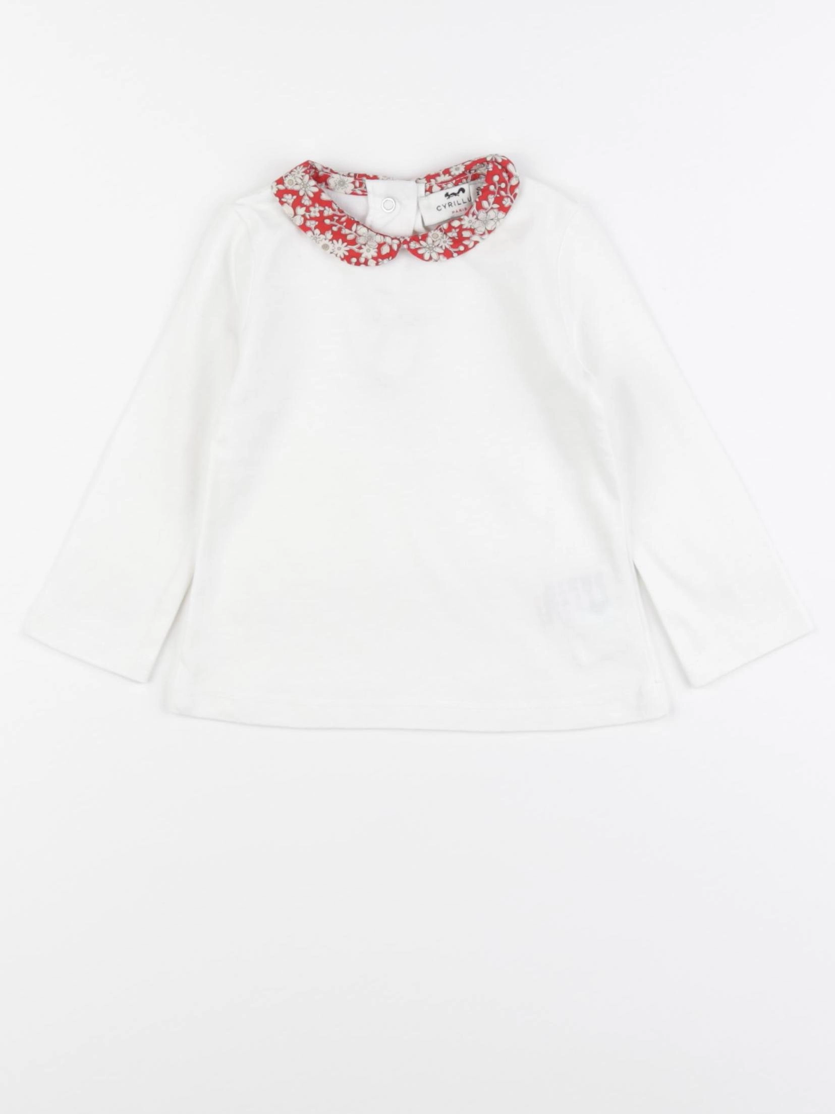 Cyrillus - tee-shirt blanc - 9 mois