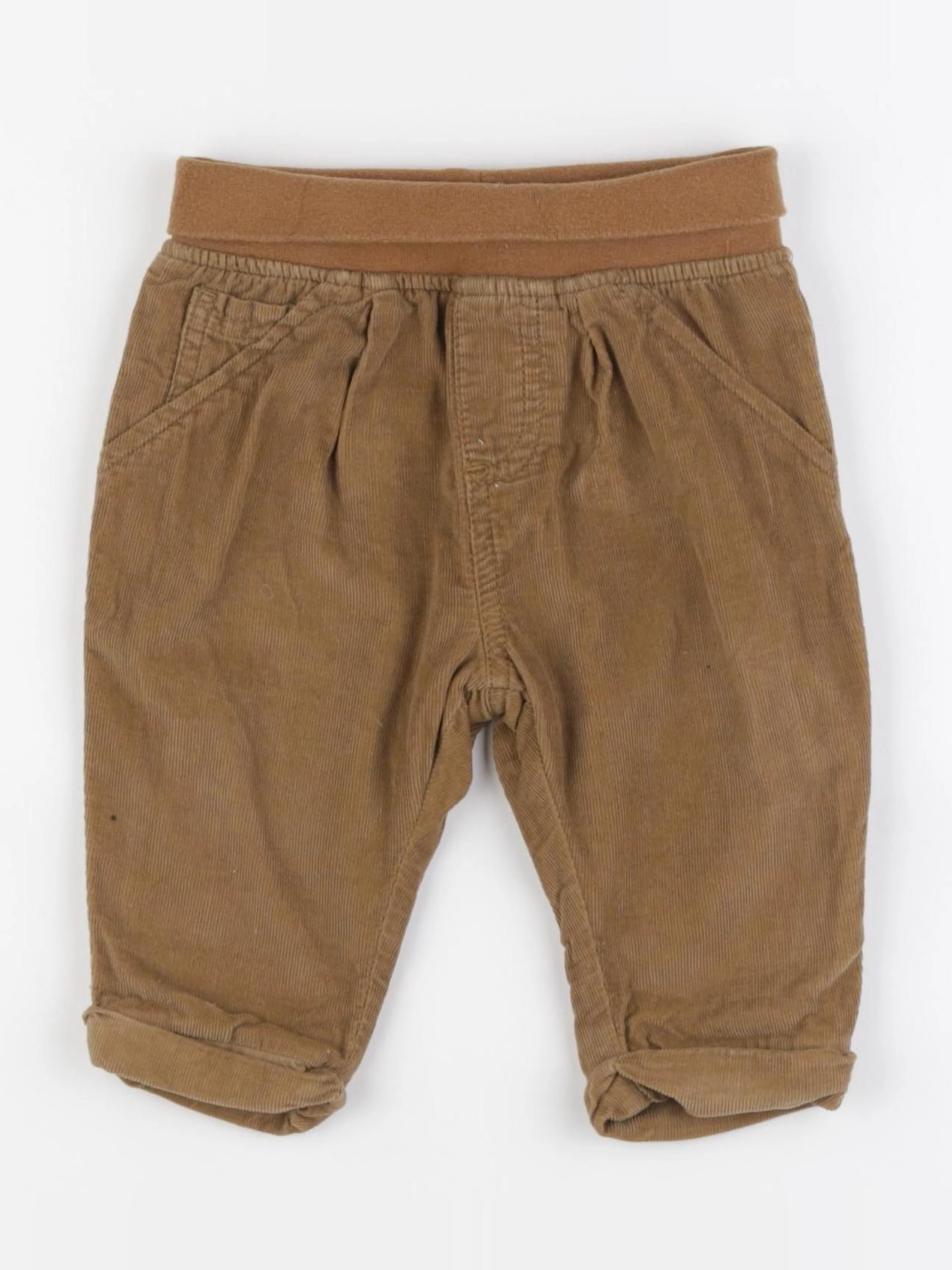 Next - pantalon doublé marron - 3/6 mois