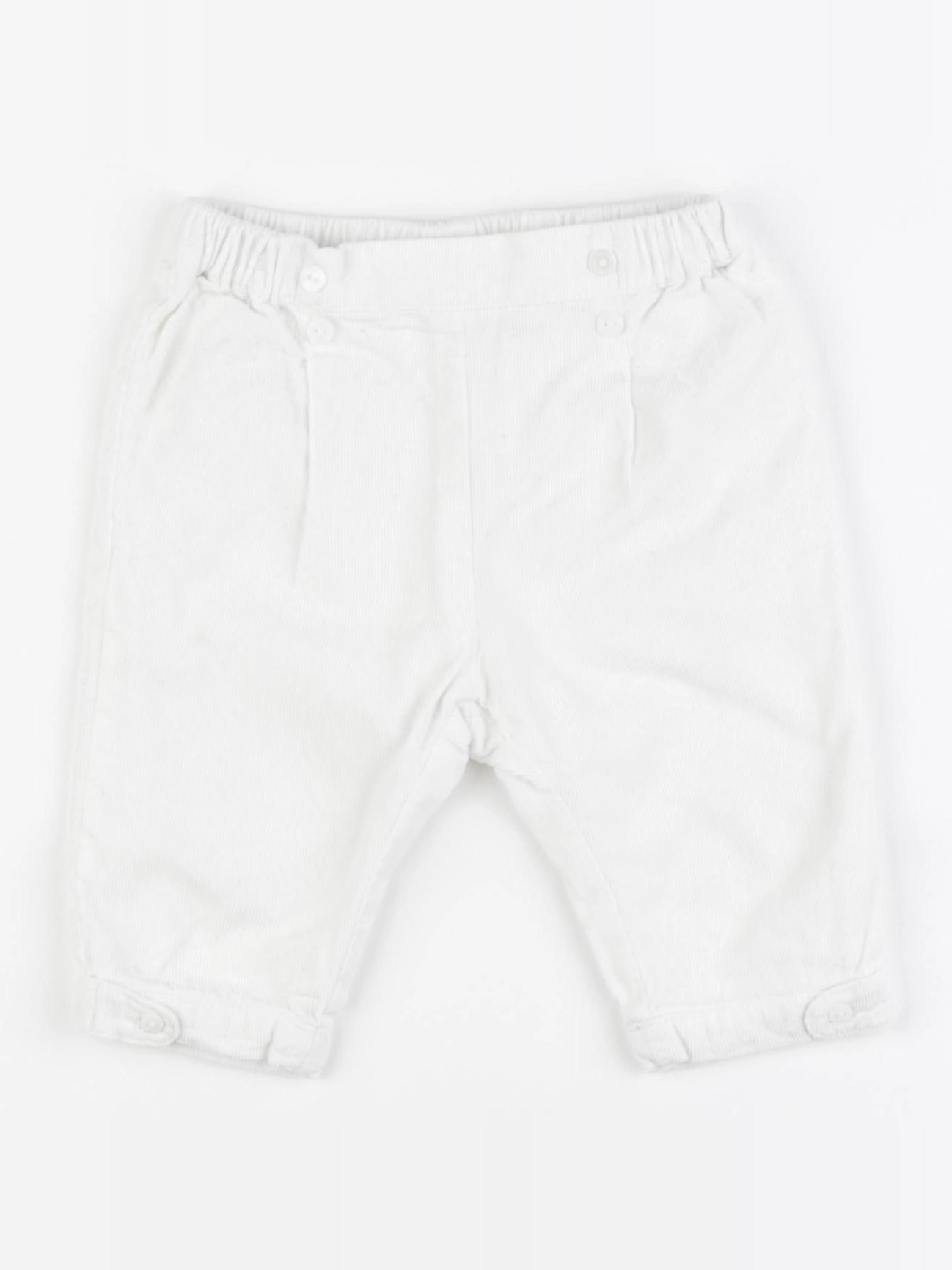 Cyrillus - pantalon doublé blanc - 9 mois