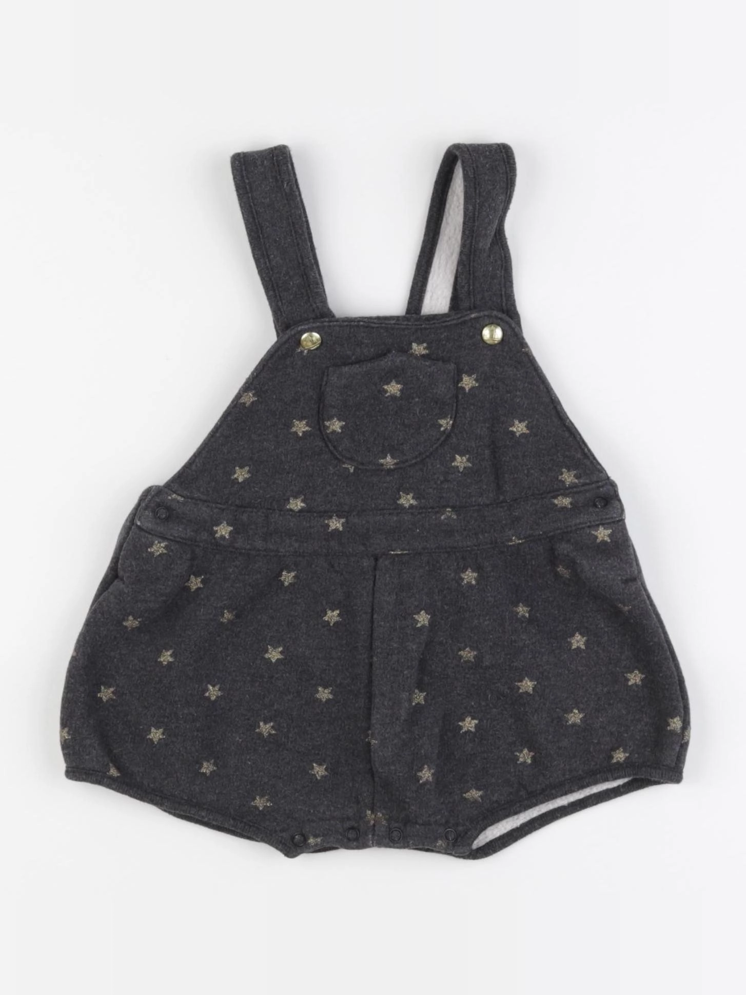 Petit Bateau - combinaison gris, or - 6 mois