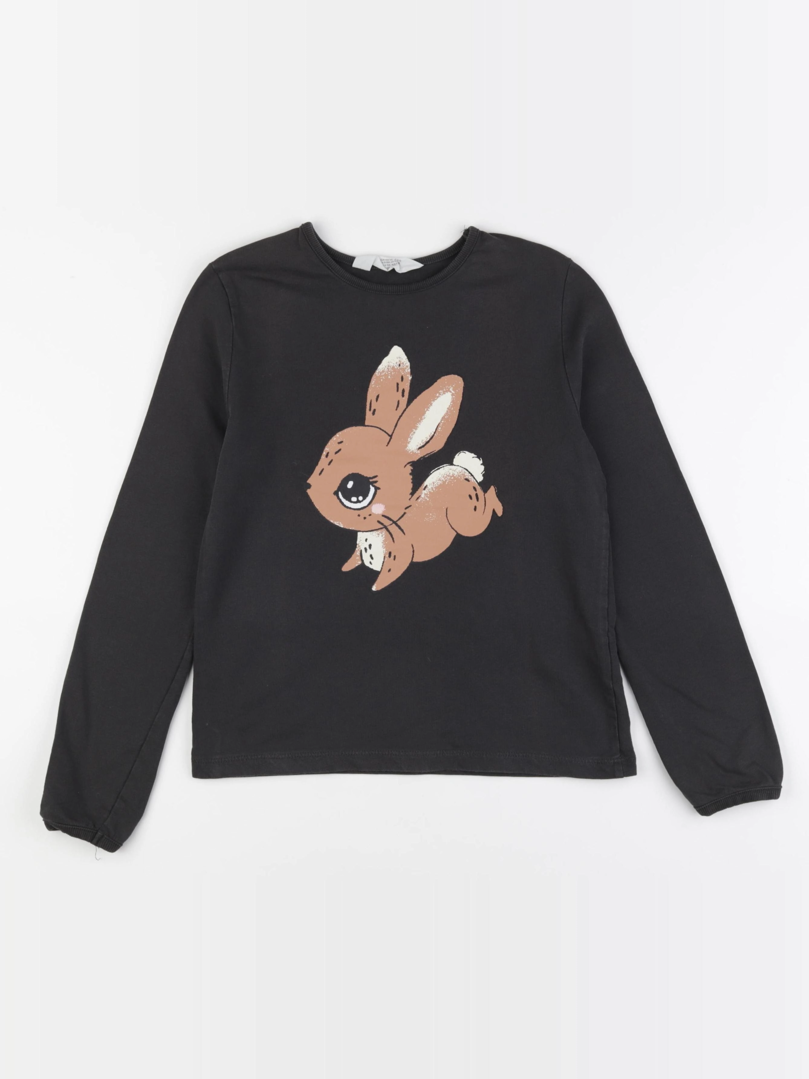 H&M - tee-shirt marron - 8/10 ans