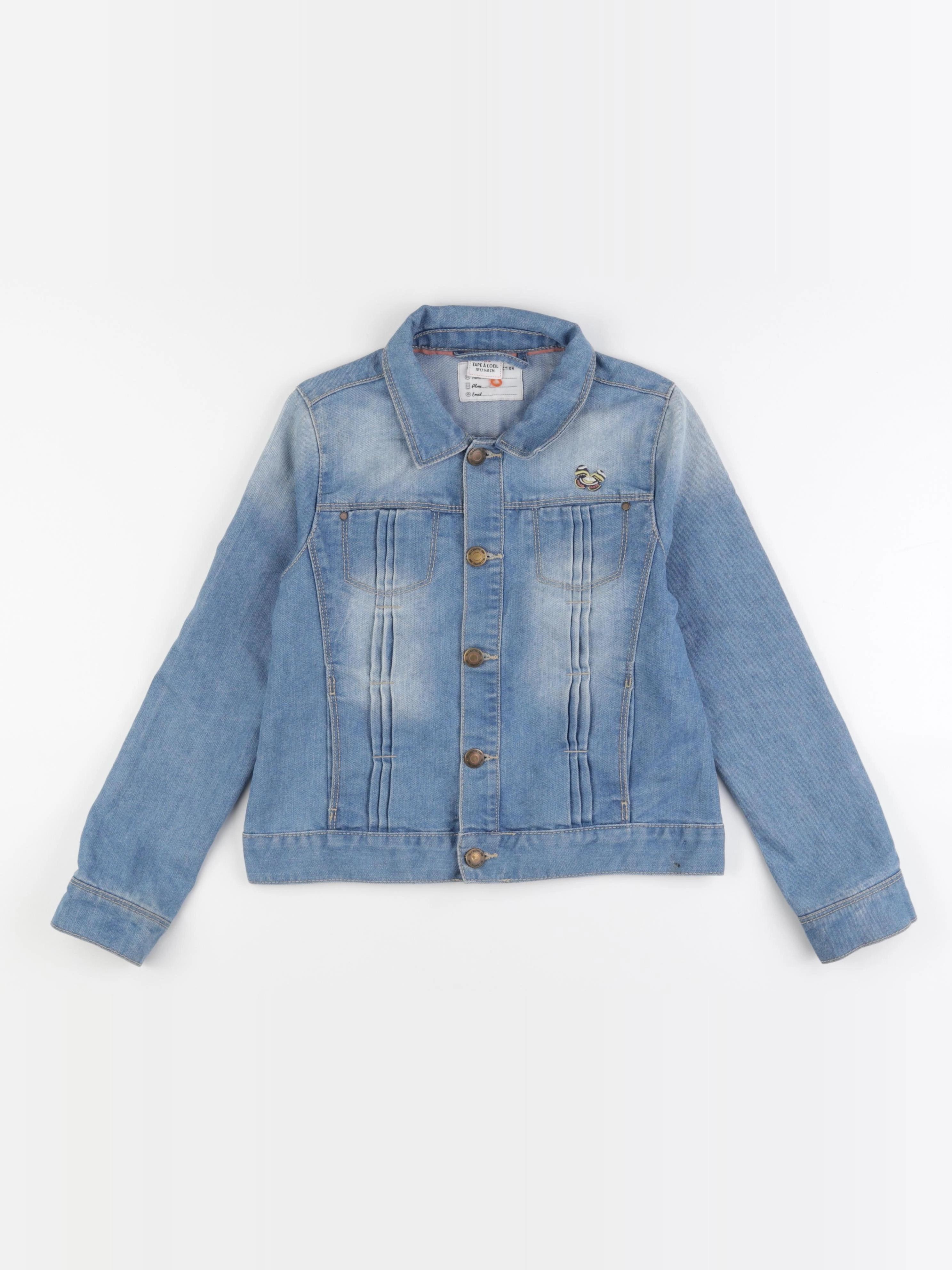 Tape à l'oeil - veste imprimé au dos bleu - 10 ans