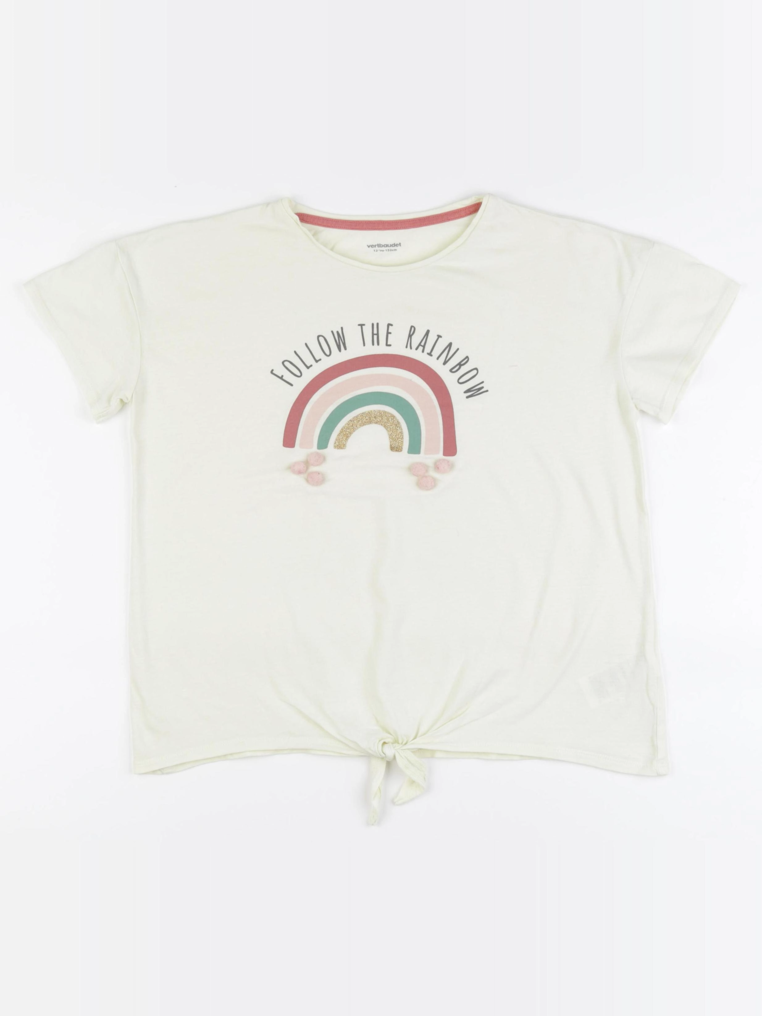 Vertbaudet - tee-shirt jaune - 12 ans