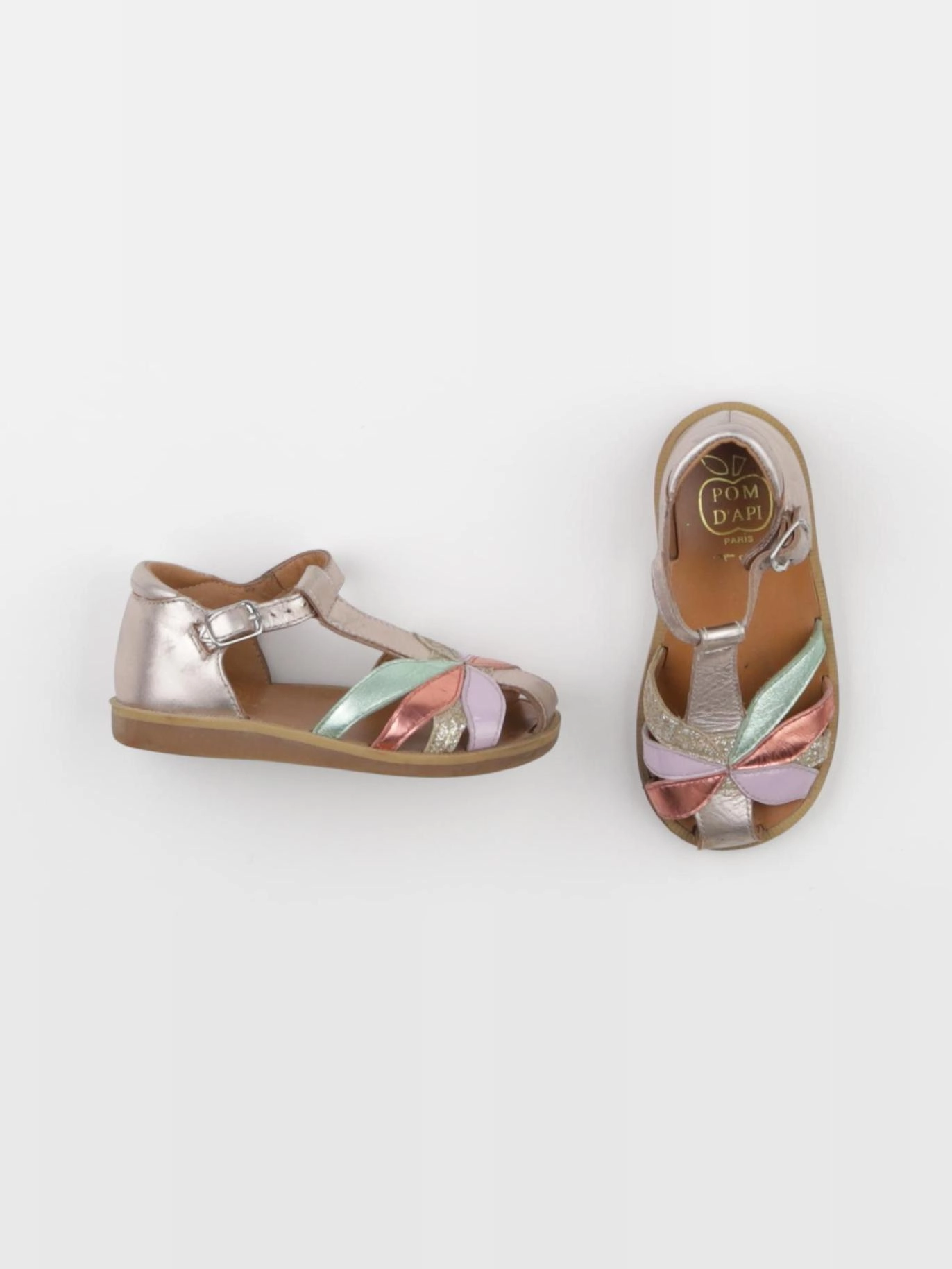Pom d'Api - sandales multicolore - pointure 24