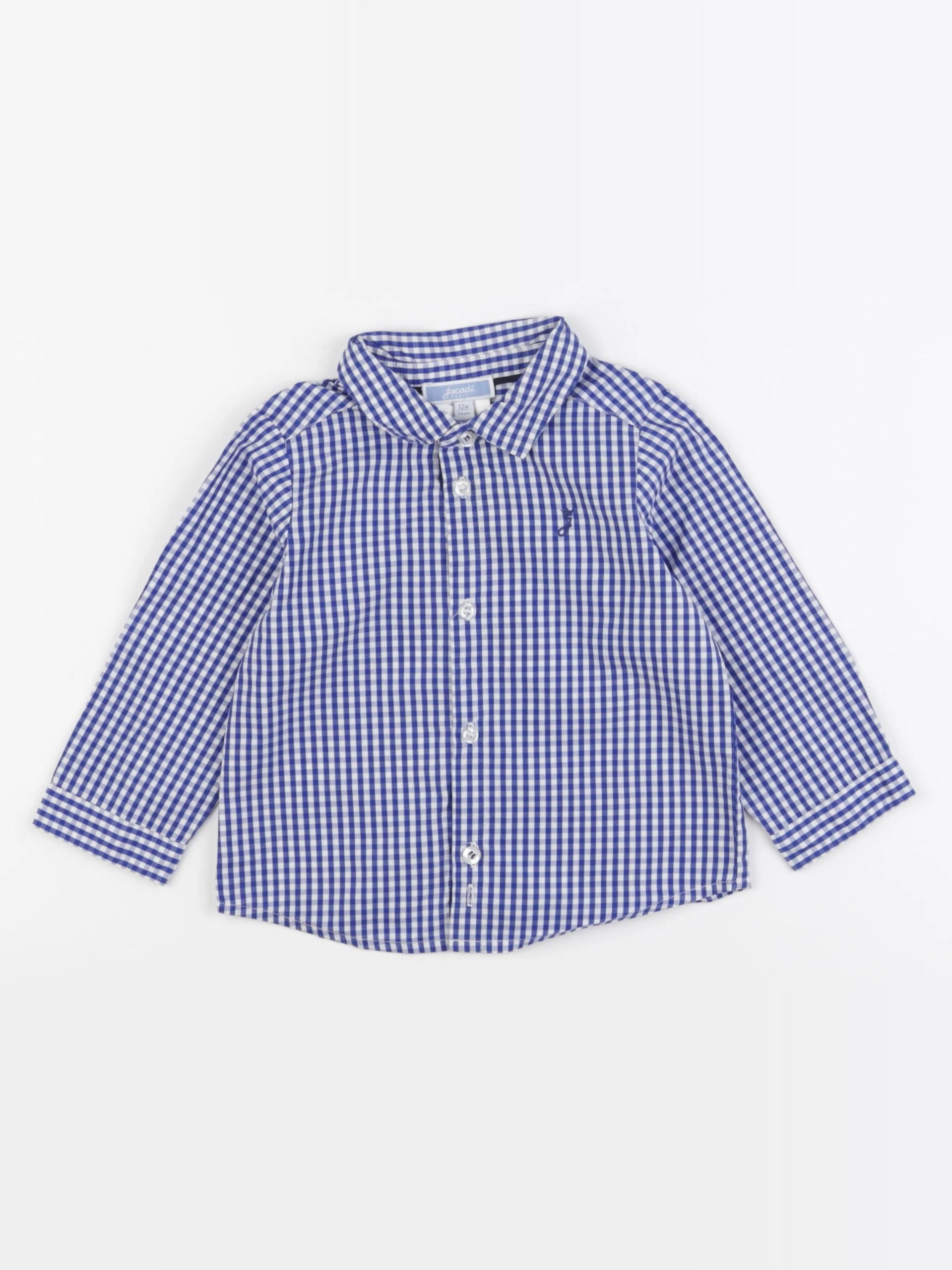 Jacadi - chemise bleu - 12 mois
