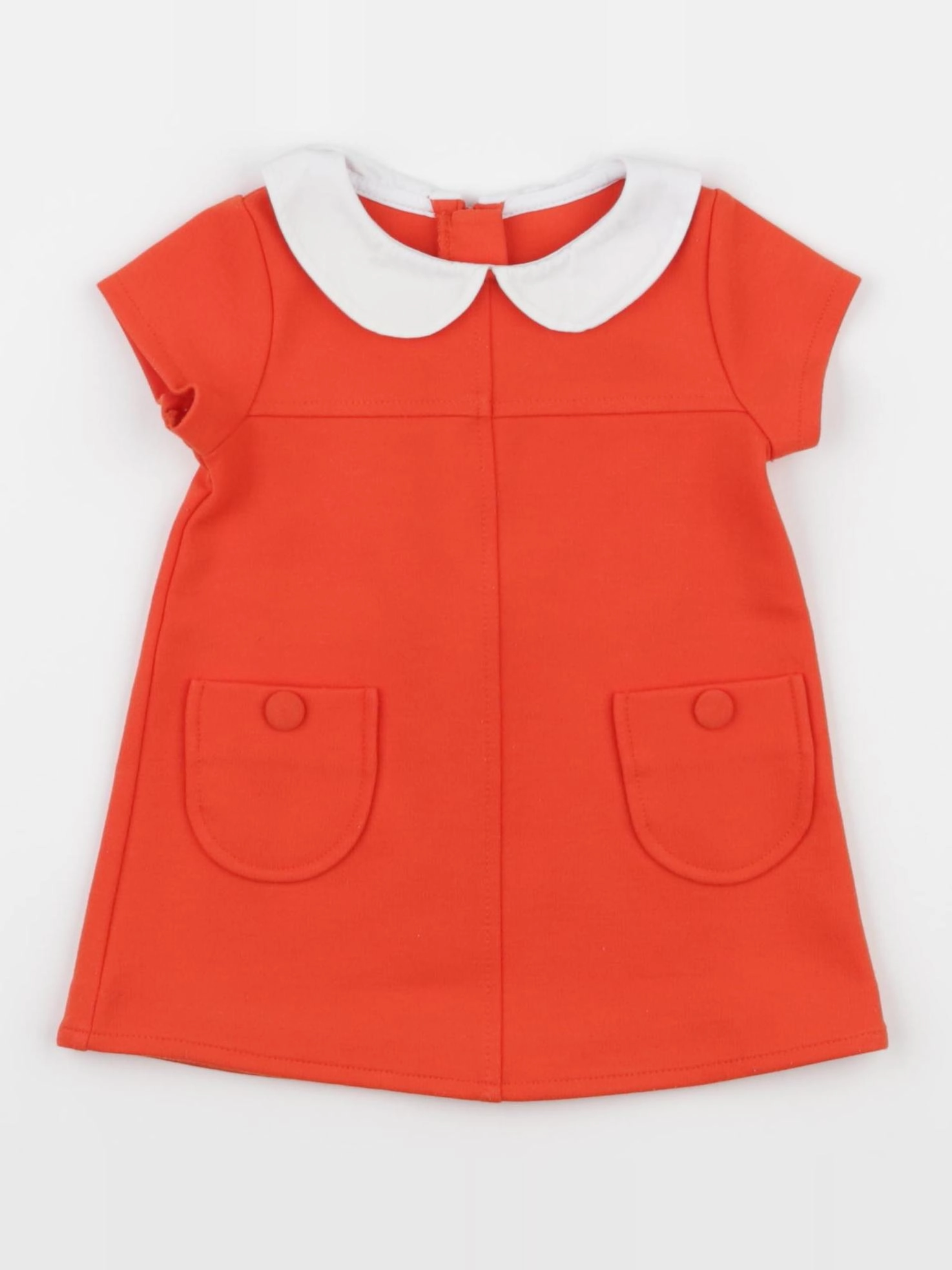 Jacadi - robe orange - 6 mois