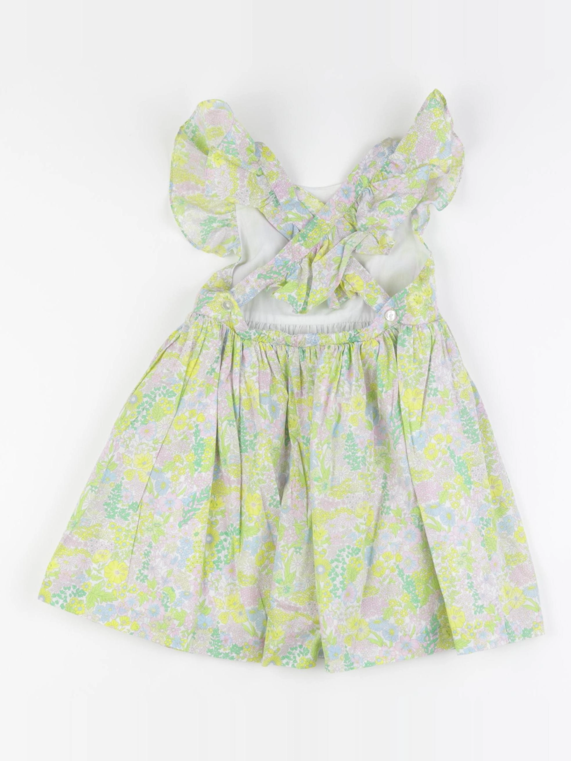 Jacadi - robe liberty jaune - 36 mois