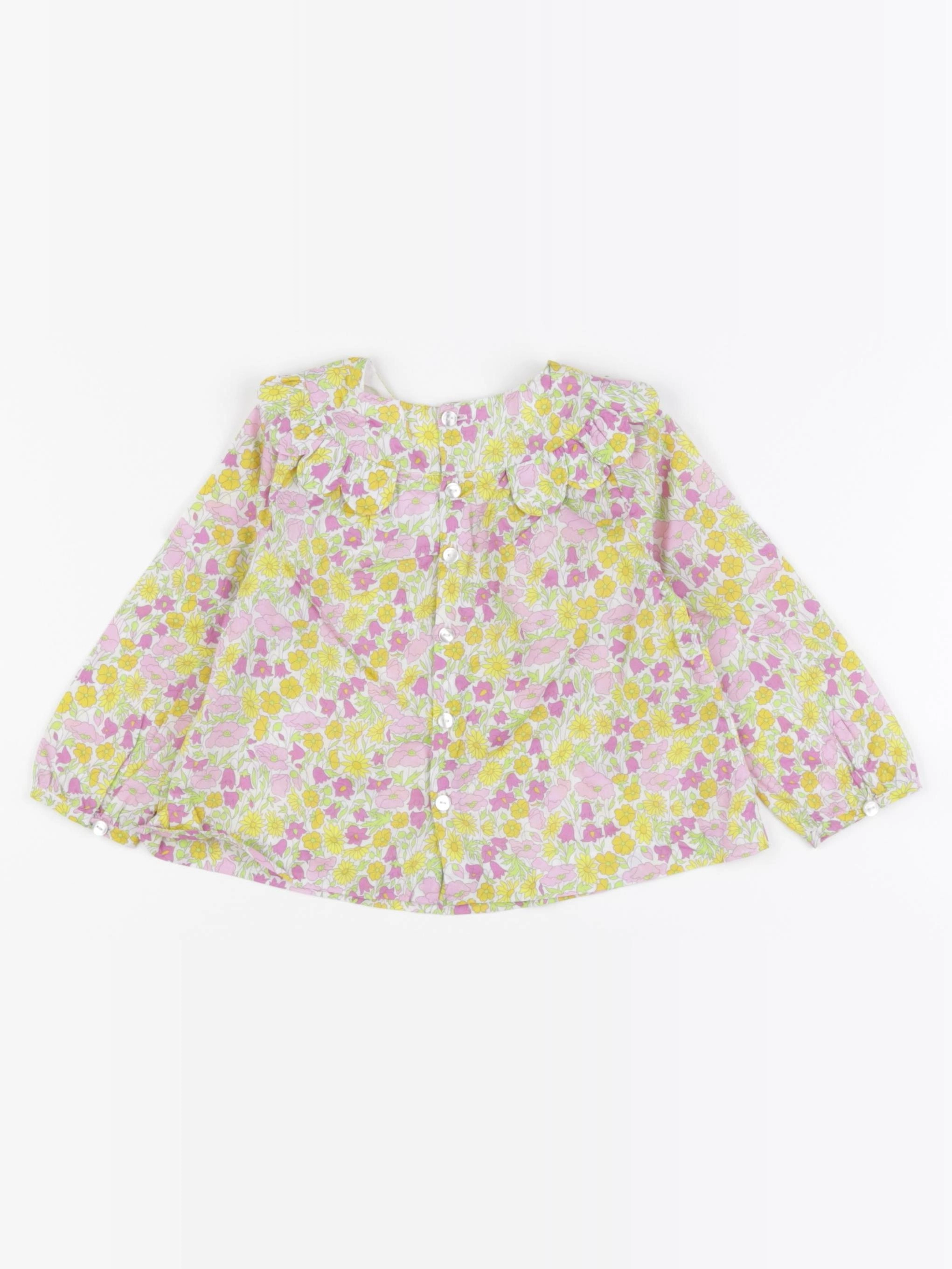 Jacadi - blouse liberty jaune - 18 mois