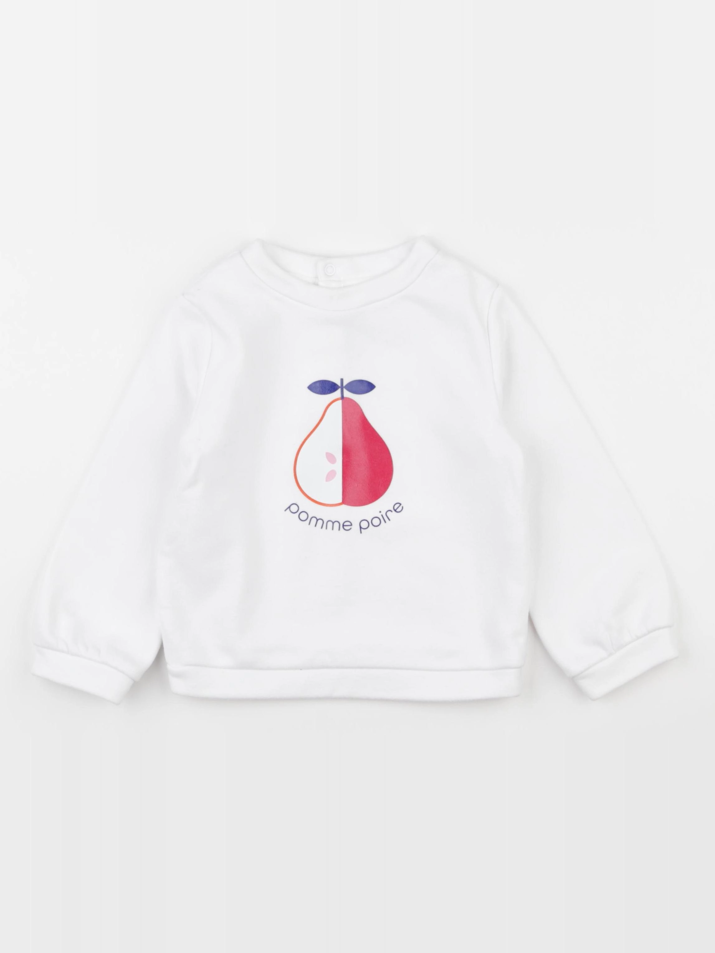 Jacadi - sweat blanc - 36 mois