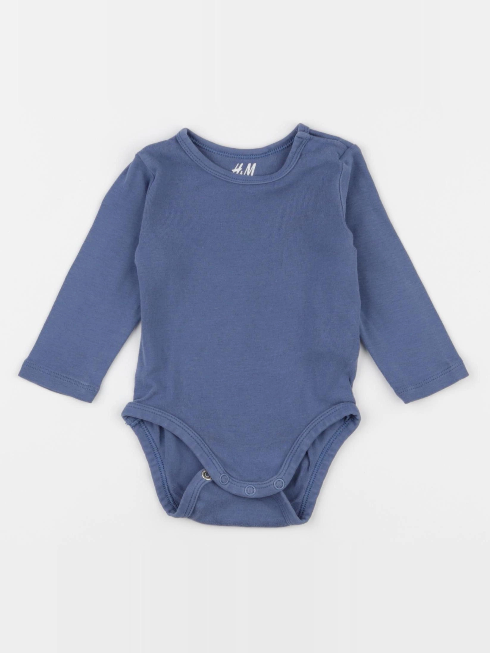 H&M - body bleu - 2/4 mois