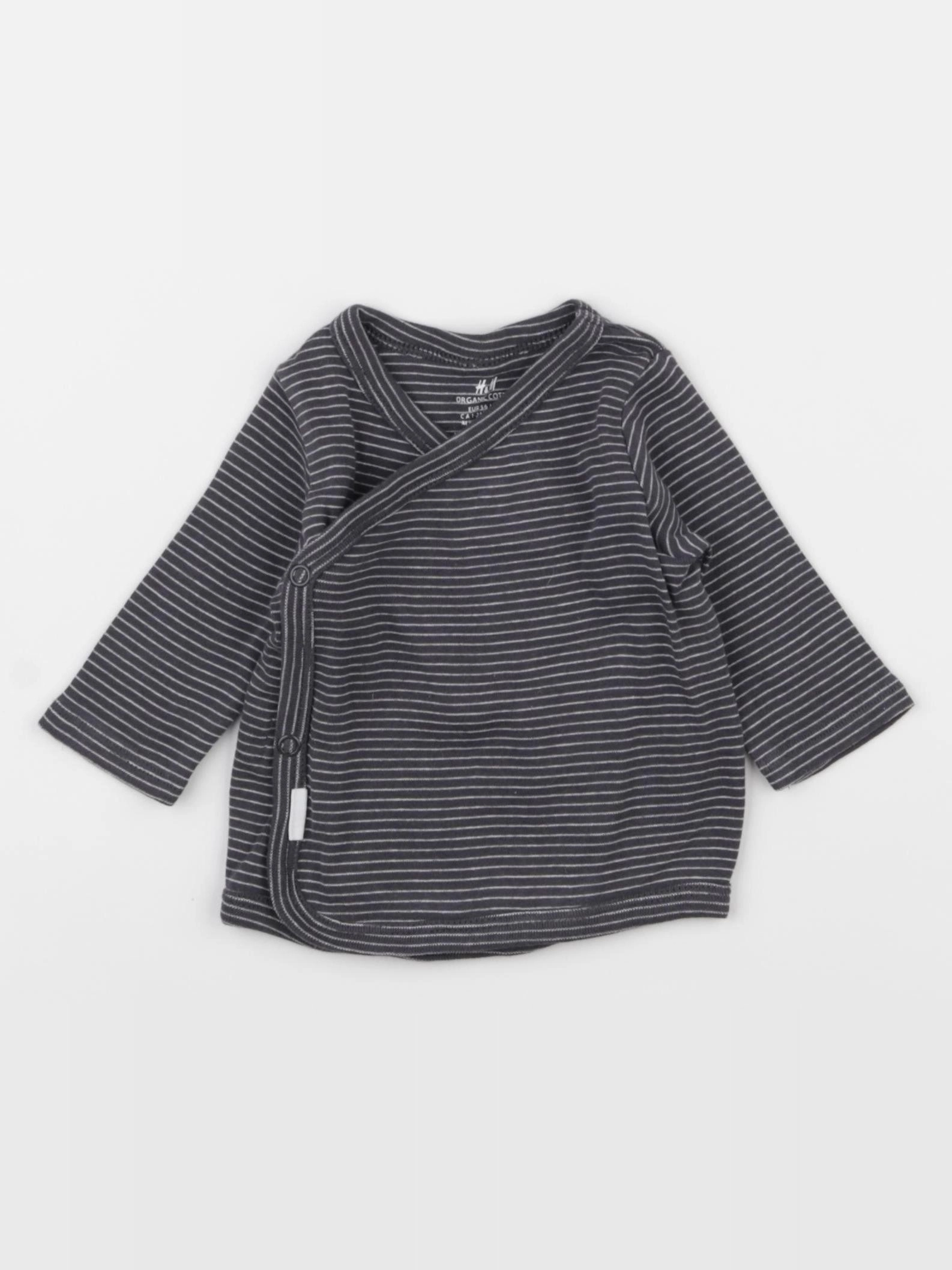 H&M - tee-shirt taupe - 1 mois