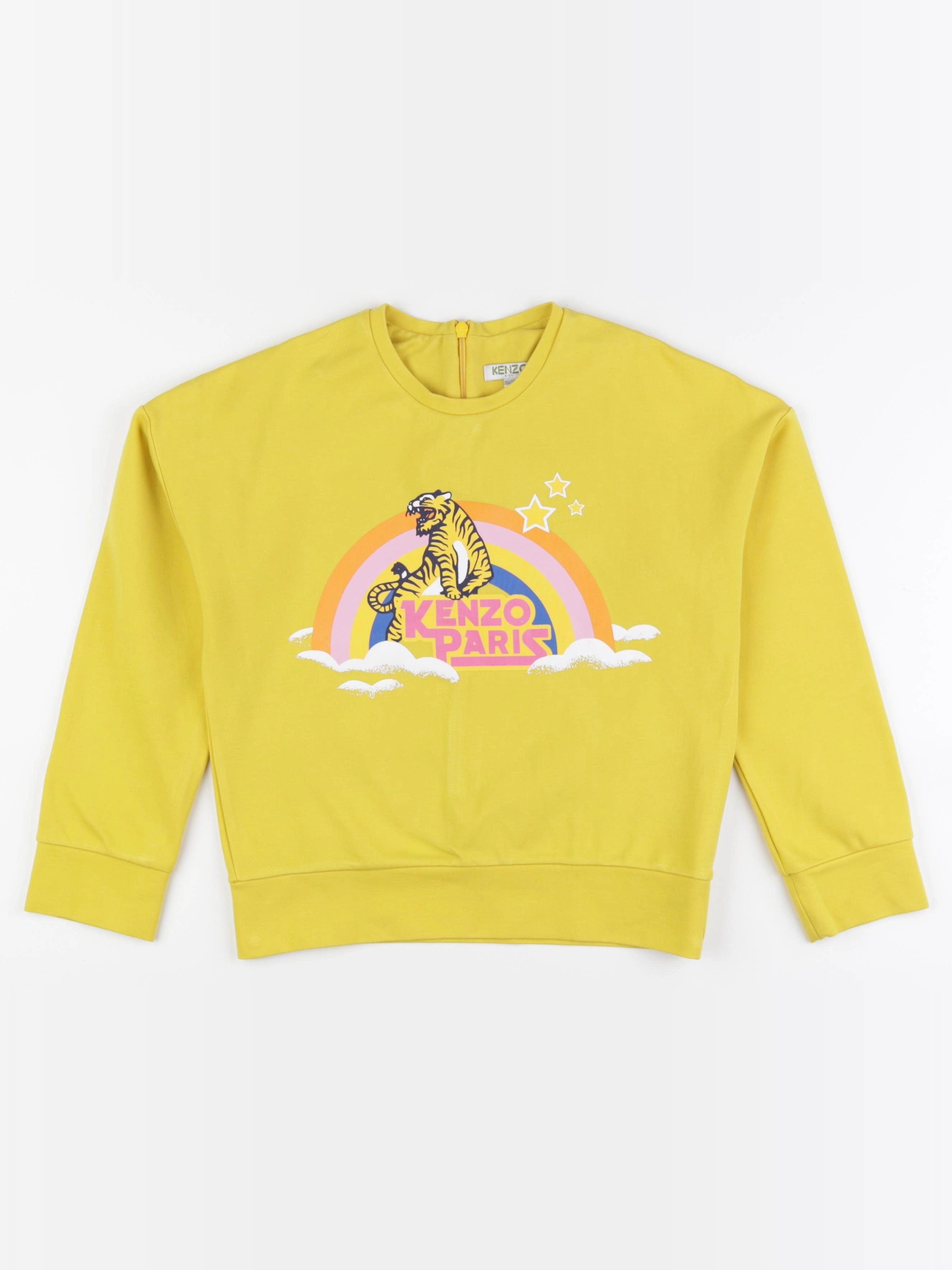 Kenzo - sweat jaune - 10 ans