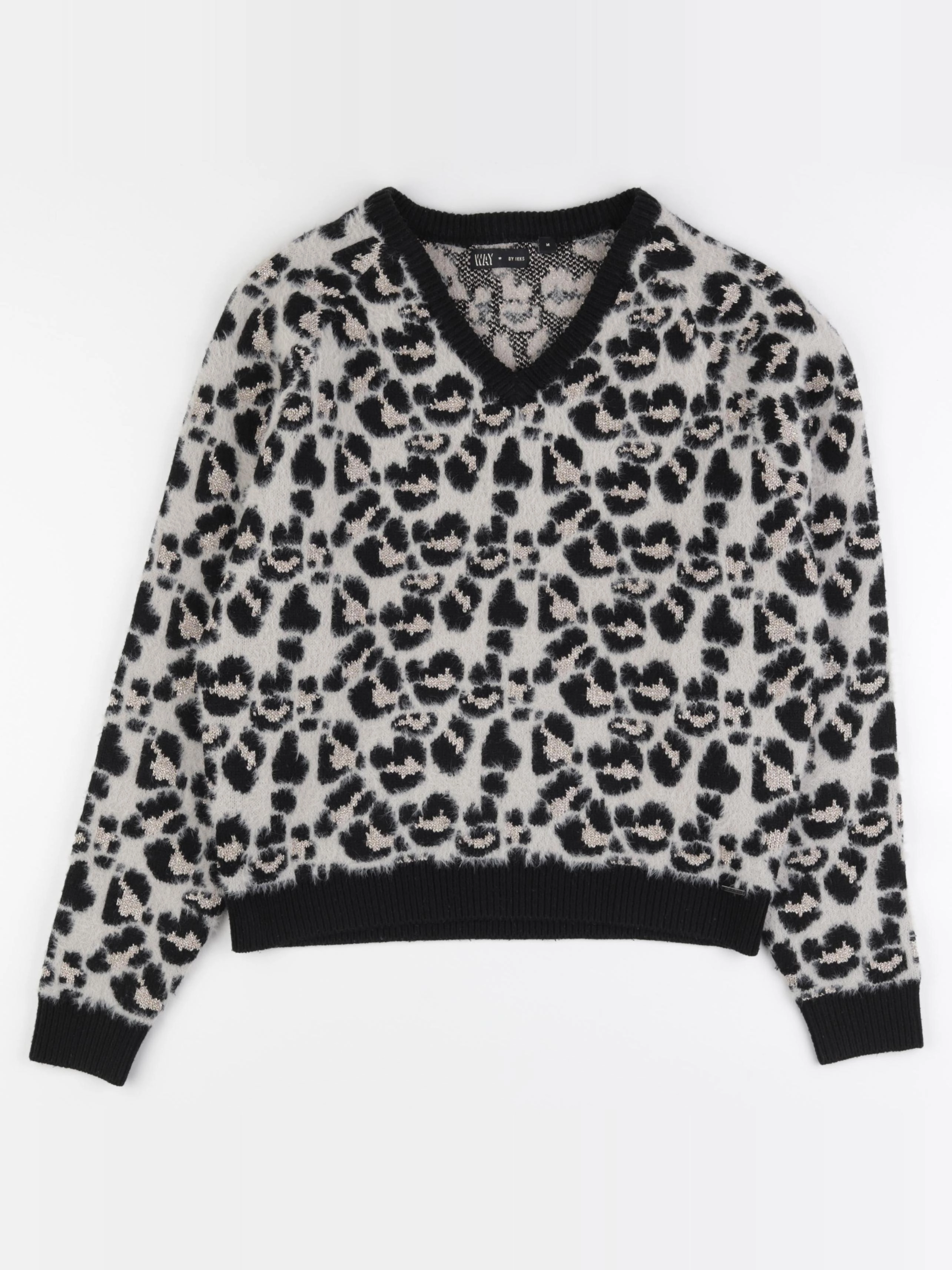 IKKS - pull noir, or - 16 ans