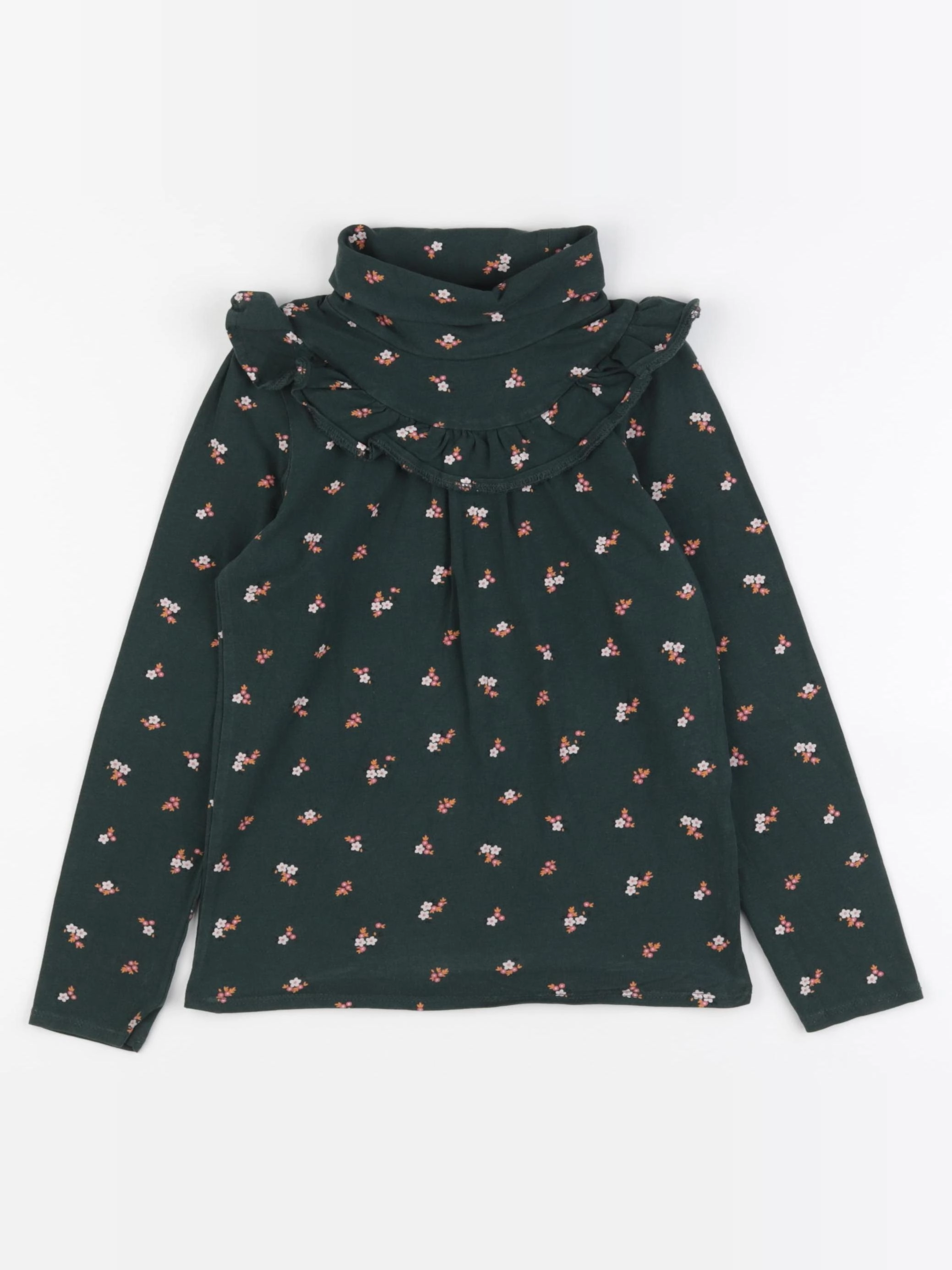 Vertbaudet - sous-pull vert - 8 ans