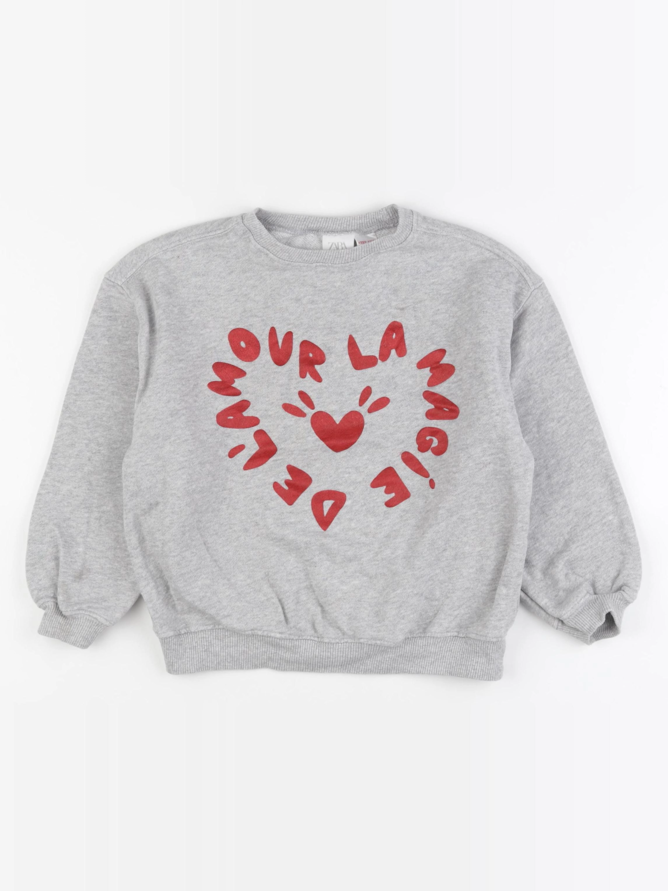 Zara - sweat gris - 6 ans