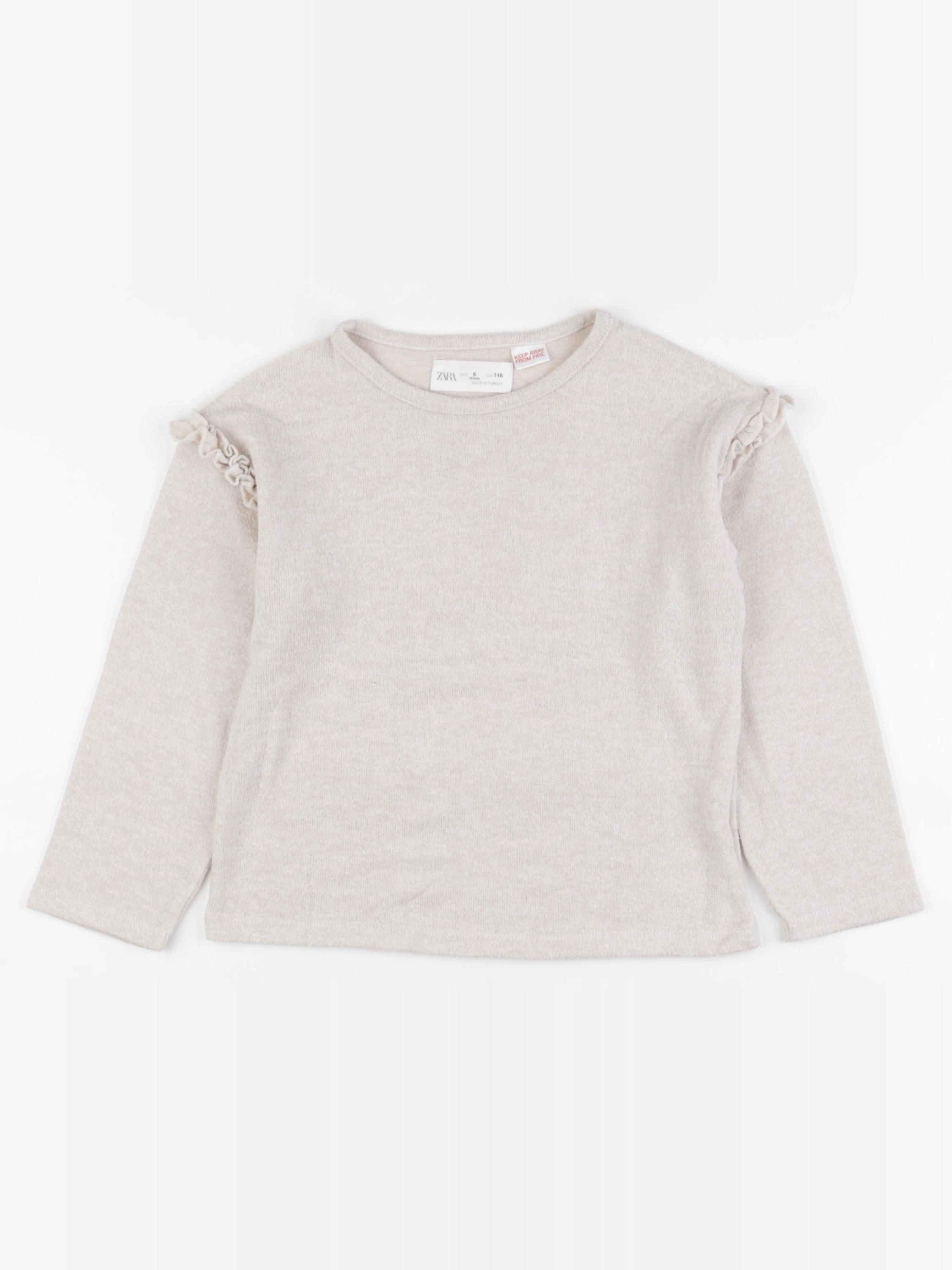 Zara - pull beige - 6 ans