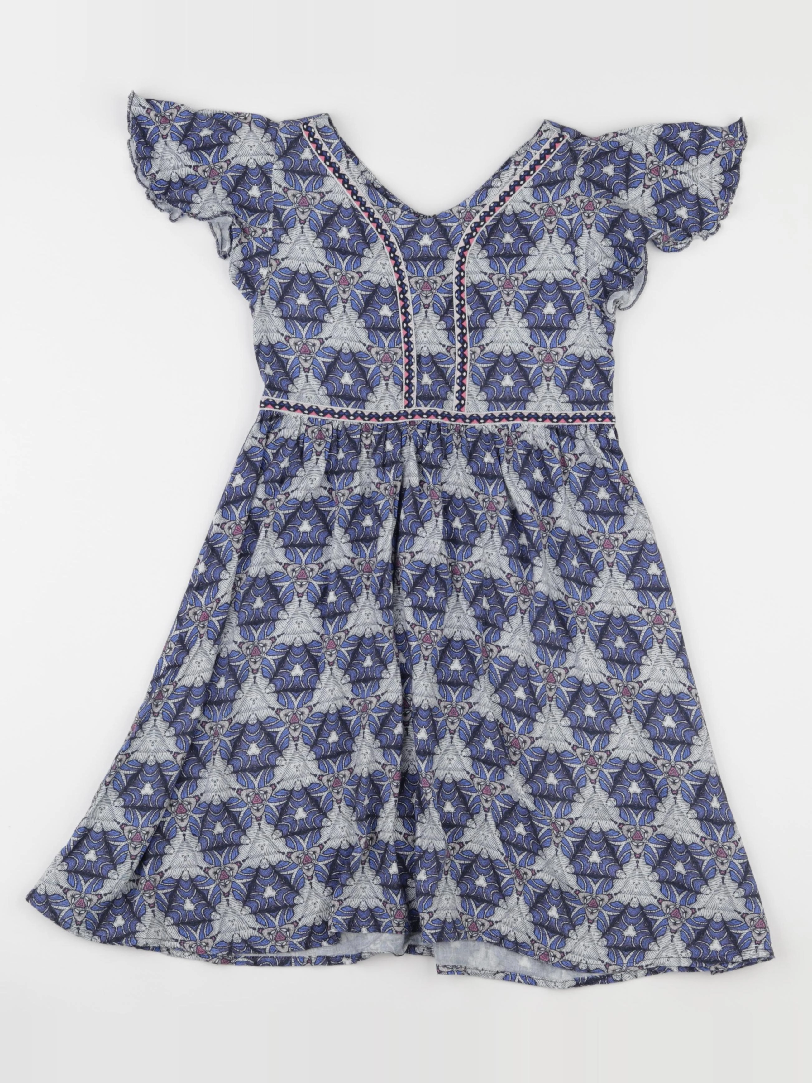 IKKS - robe bleu - 8 ans