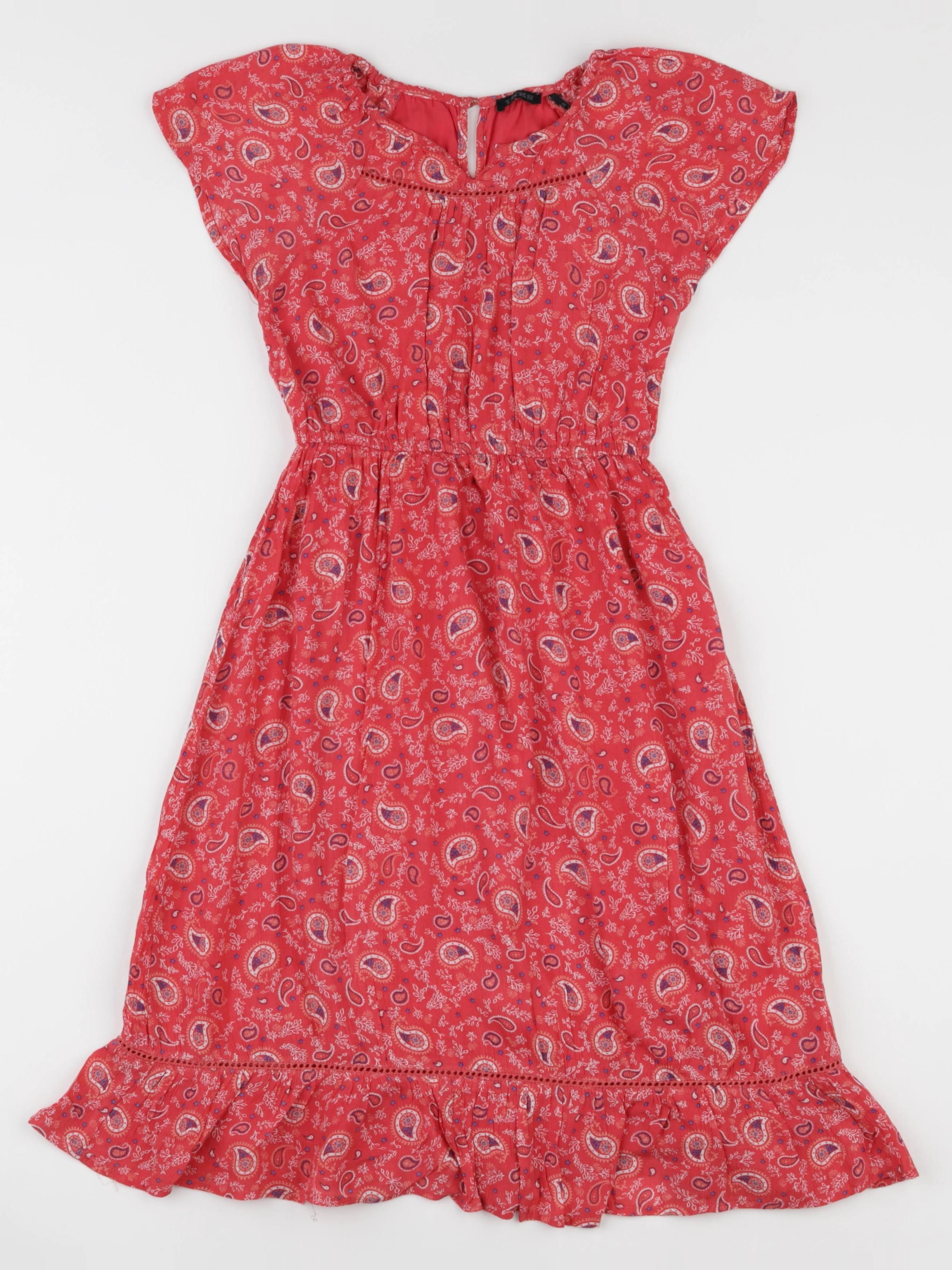 IKKS - robe rouge - 4 ans