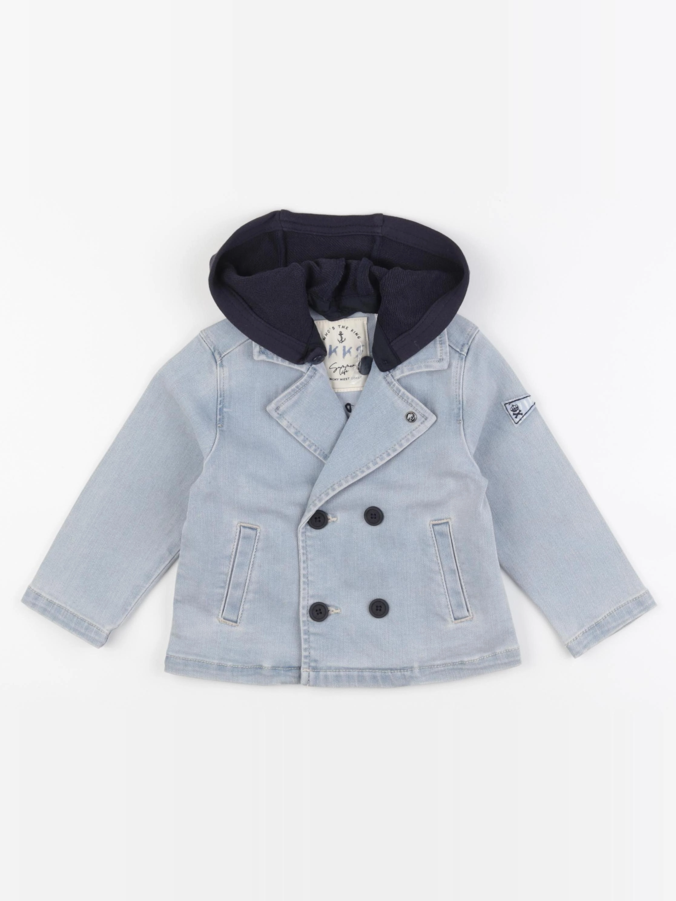 IKKS - veste imprimé au dos bleu - 2 ans