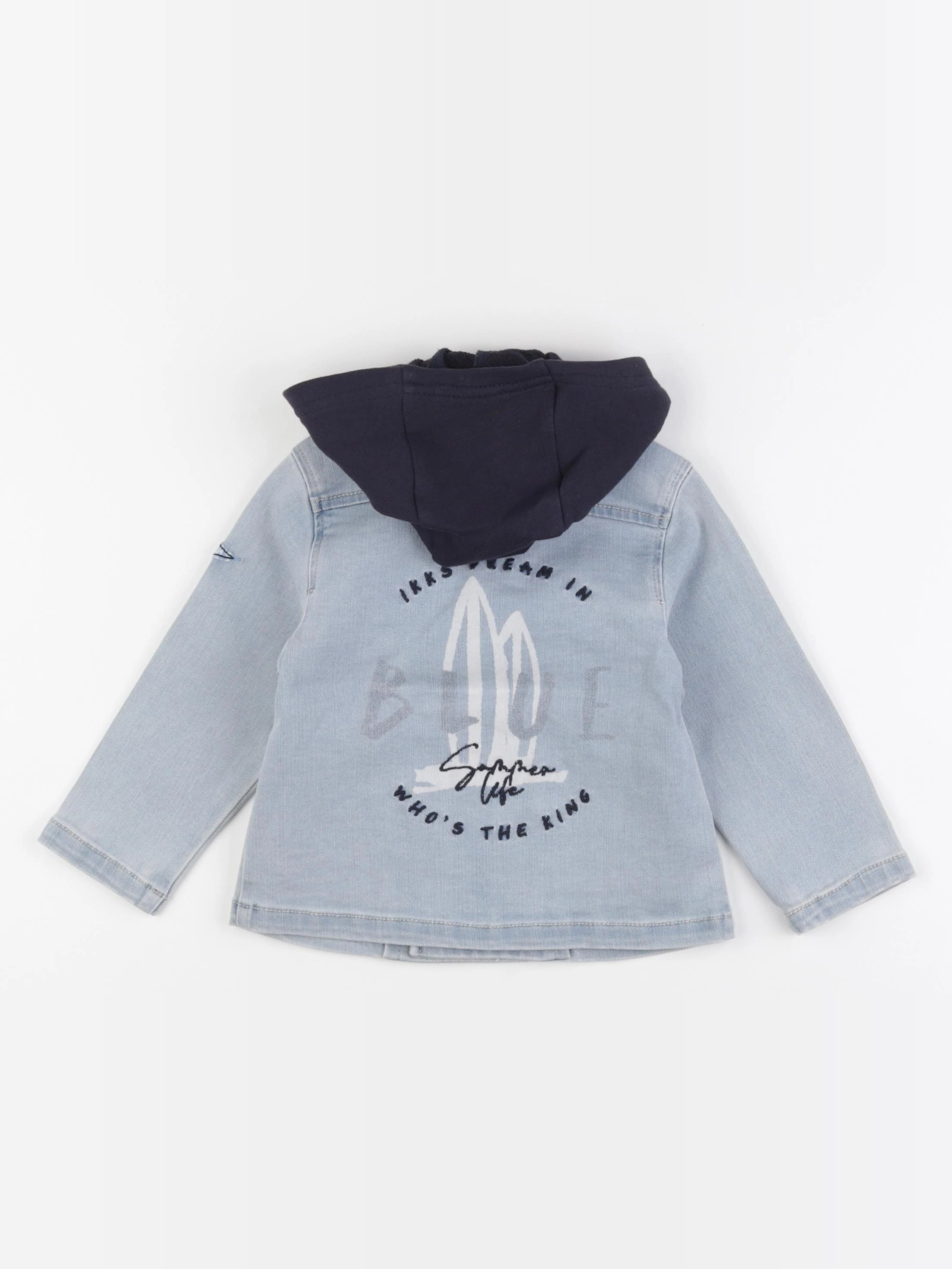 IKKS - veste imprimé au dos bleu - 2 ans