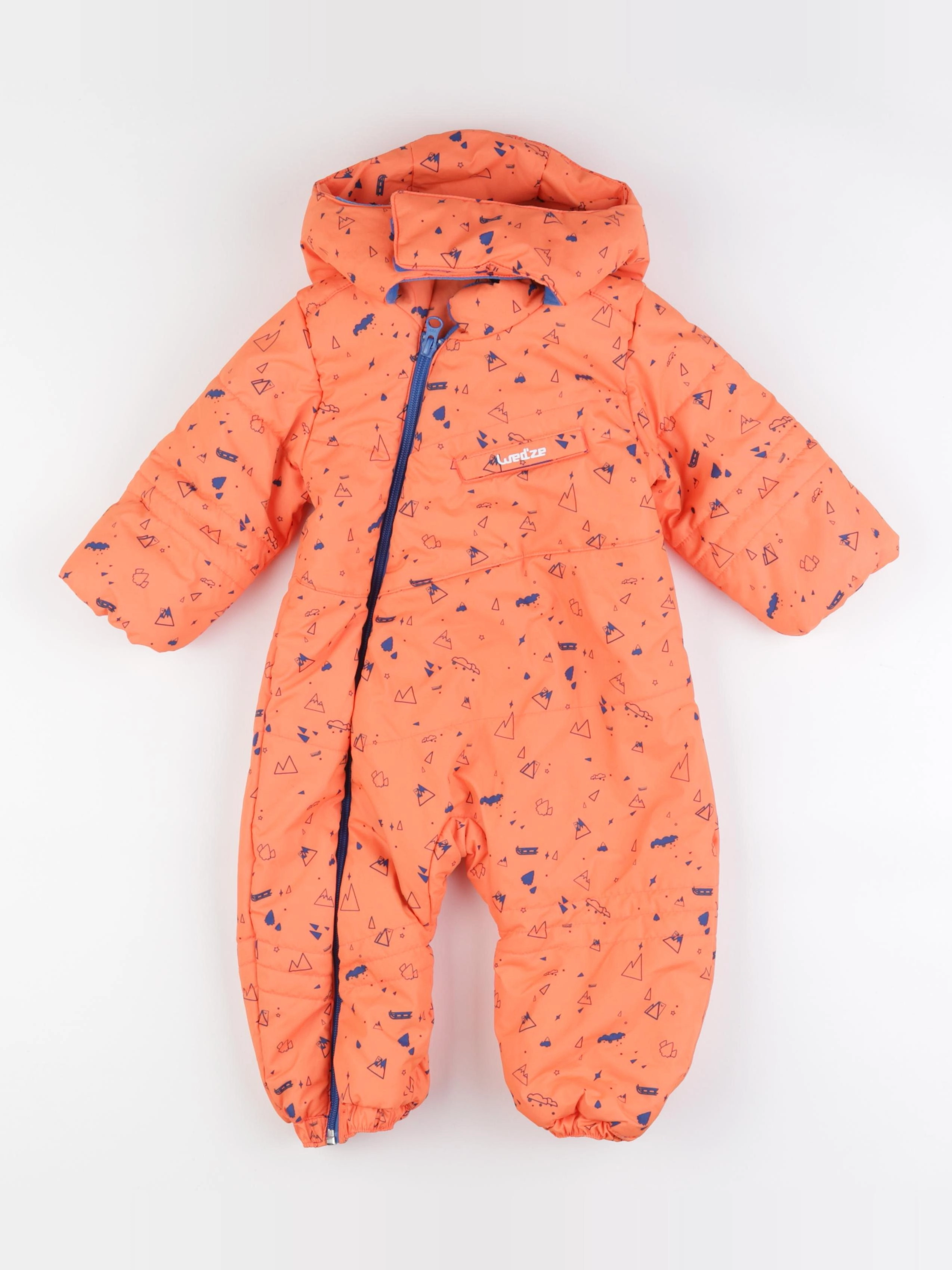 Decathlon ski - combinaison de ski orange - 12 mois