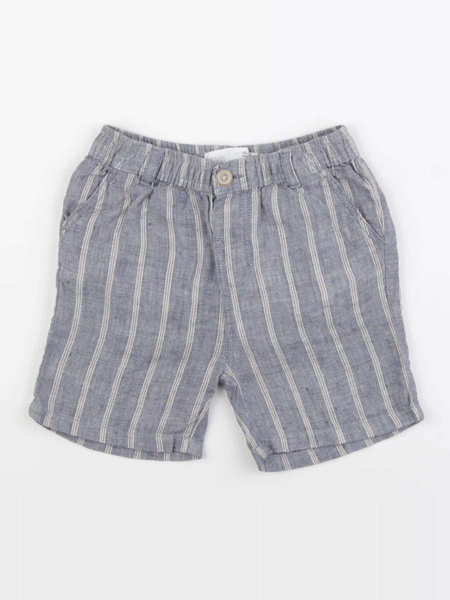 Zara - short bleu - 18/24 mois