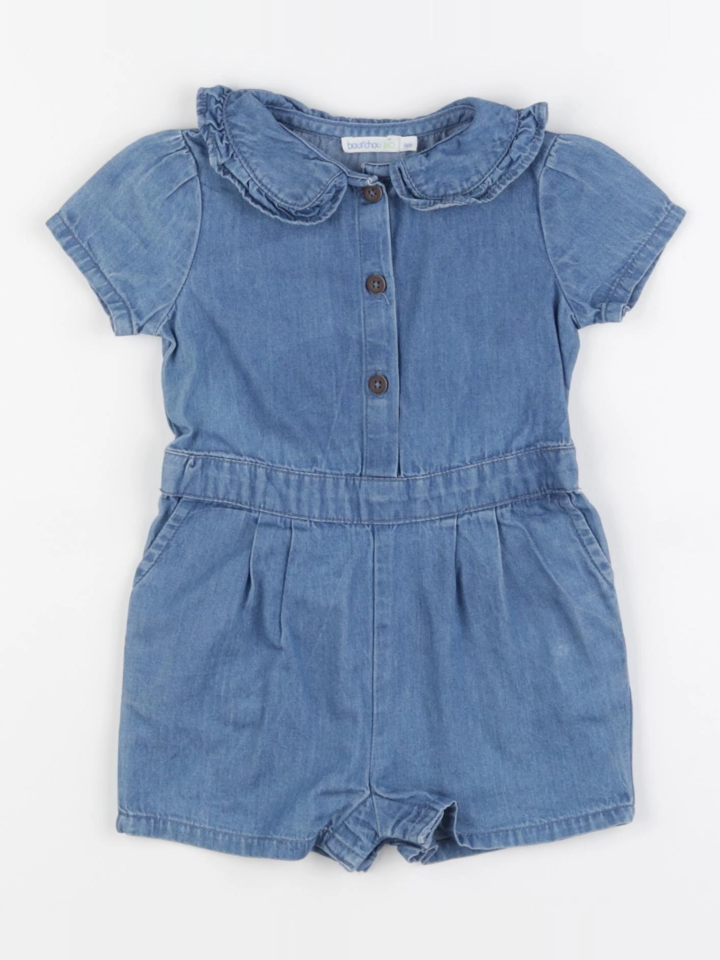 Boutchou - combinaison bleu - 6 mois