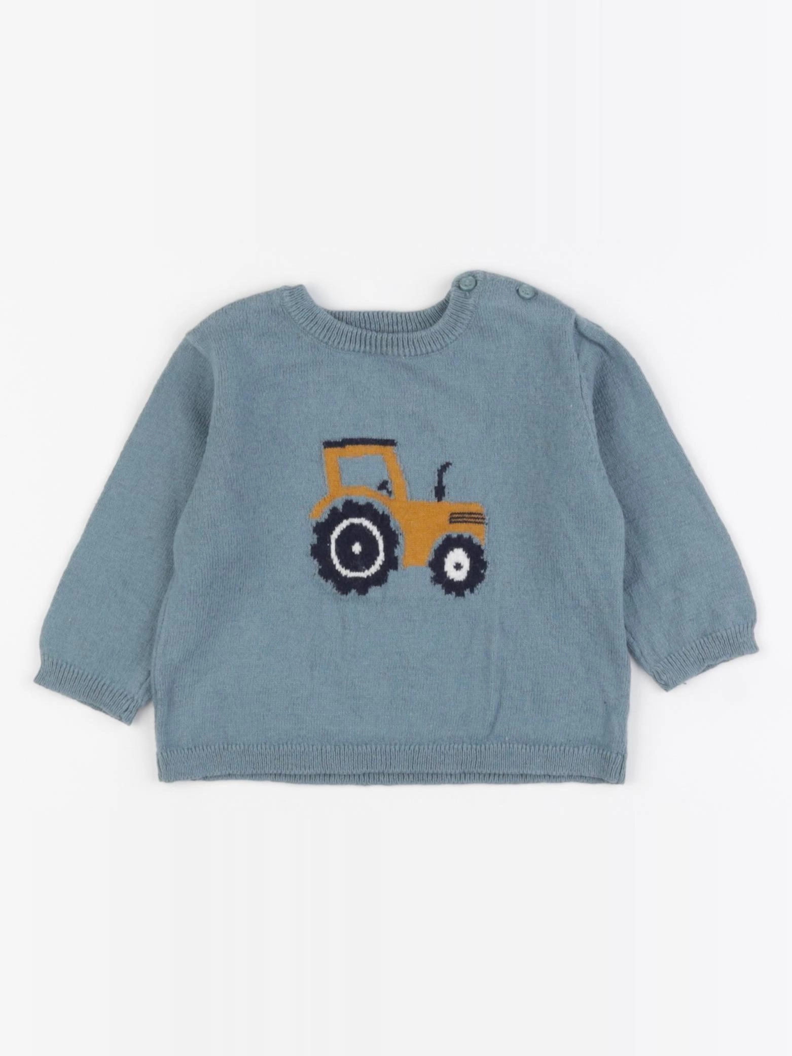 Boutchou - pull bleu - 6 mois