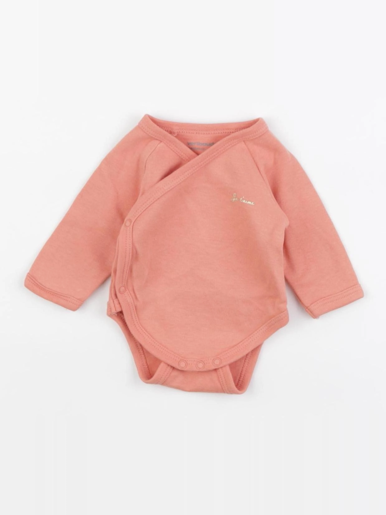 Vertbaudet - body orange - 0 mois