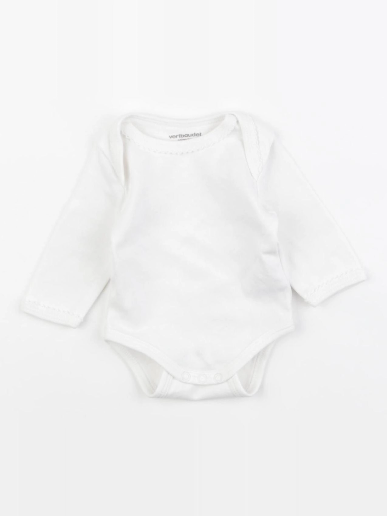 Vertbaudet - body blanc - 1 mois