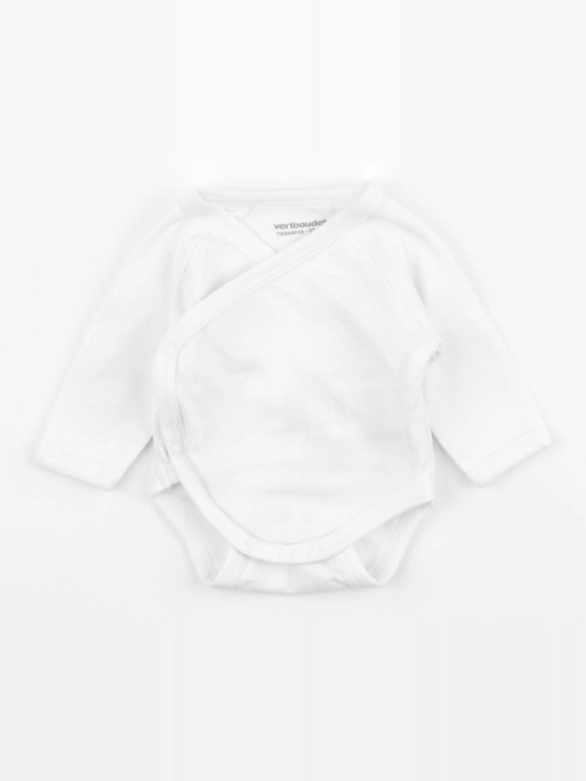 Vertbaudet - body blanc - 0 mois