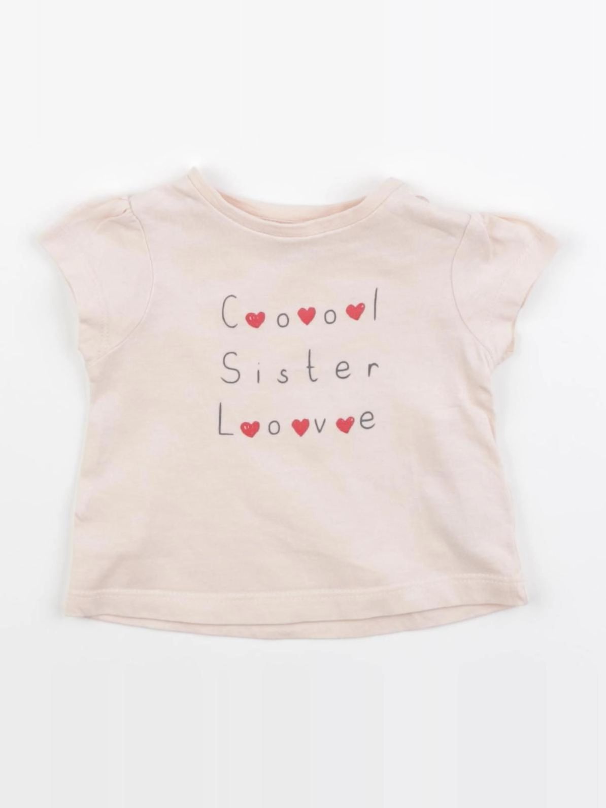 Vertbaudet - tee-shirt rose - 3 mois