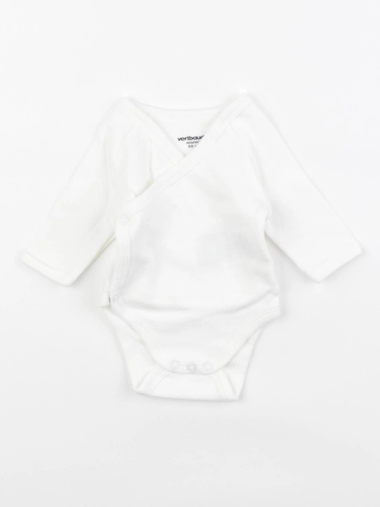 Vertbaudet - body blanc - 0 mois