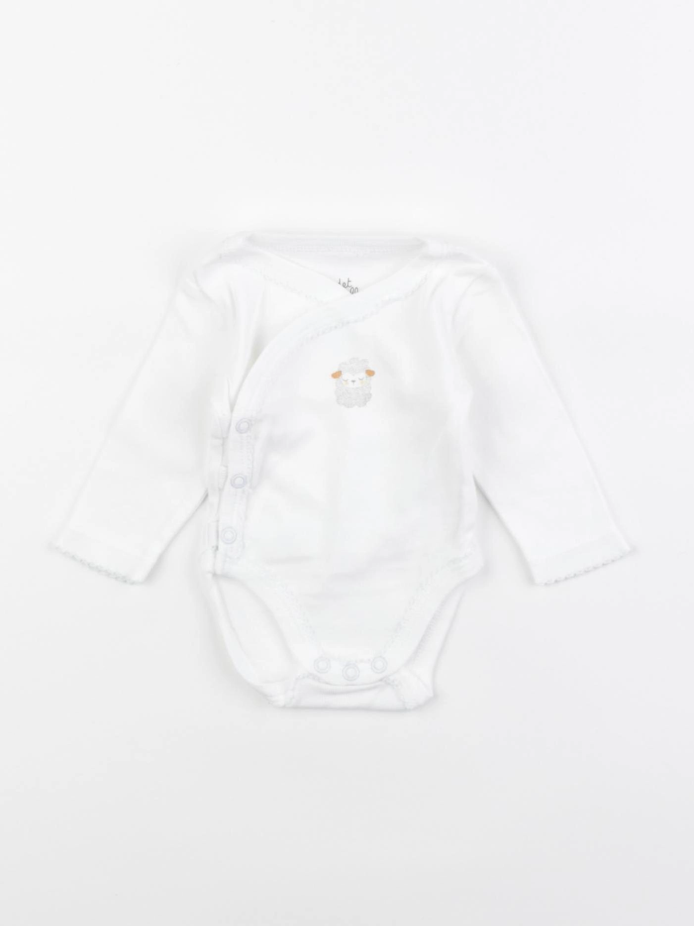 Cadet Rousselle - body blanc - 1 mois