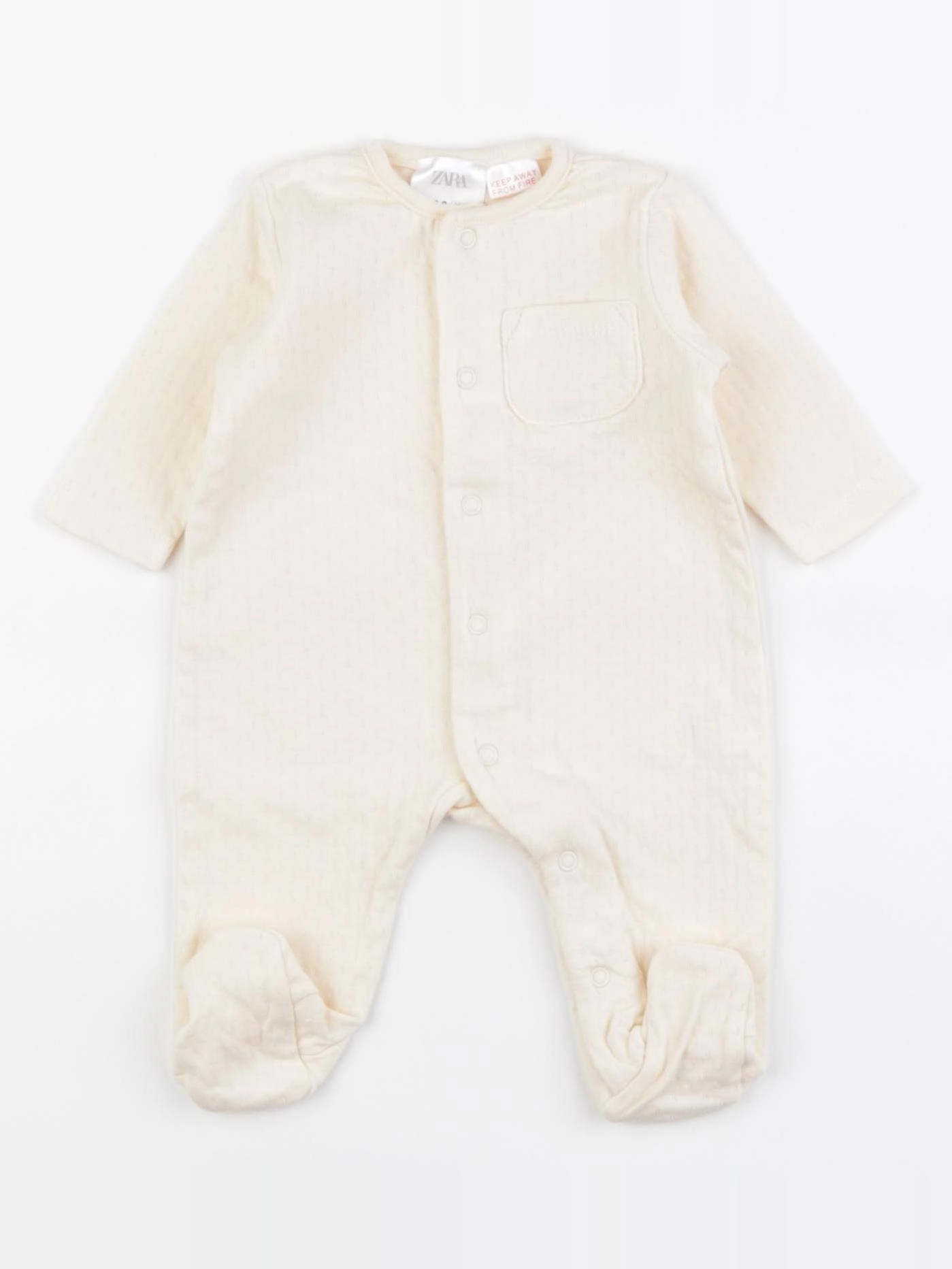 Zara - pyjama coton beige - Prématuré