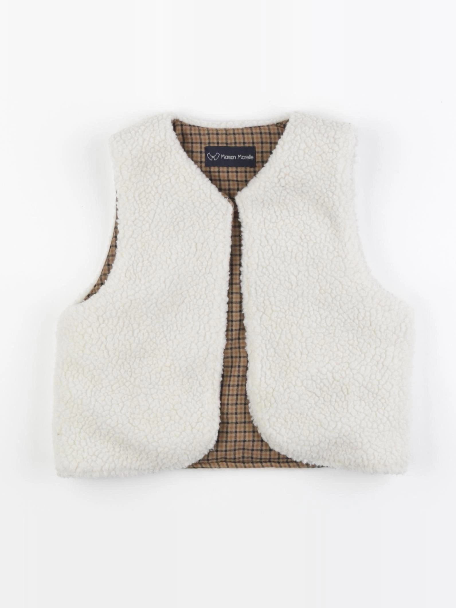 Maison Marelle - gilet blanc - 18/24 mois
