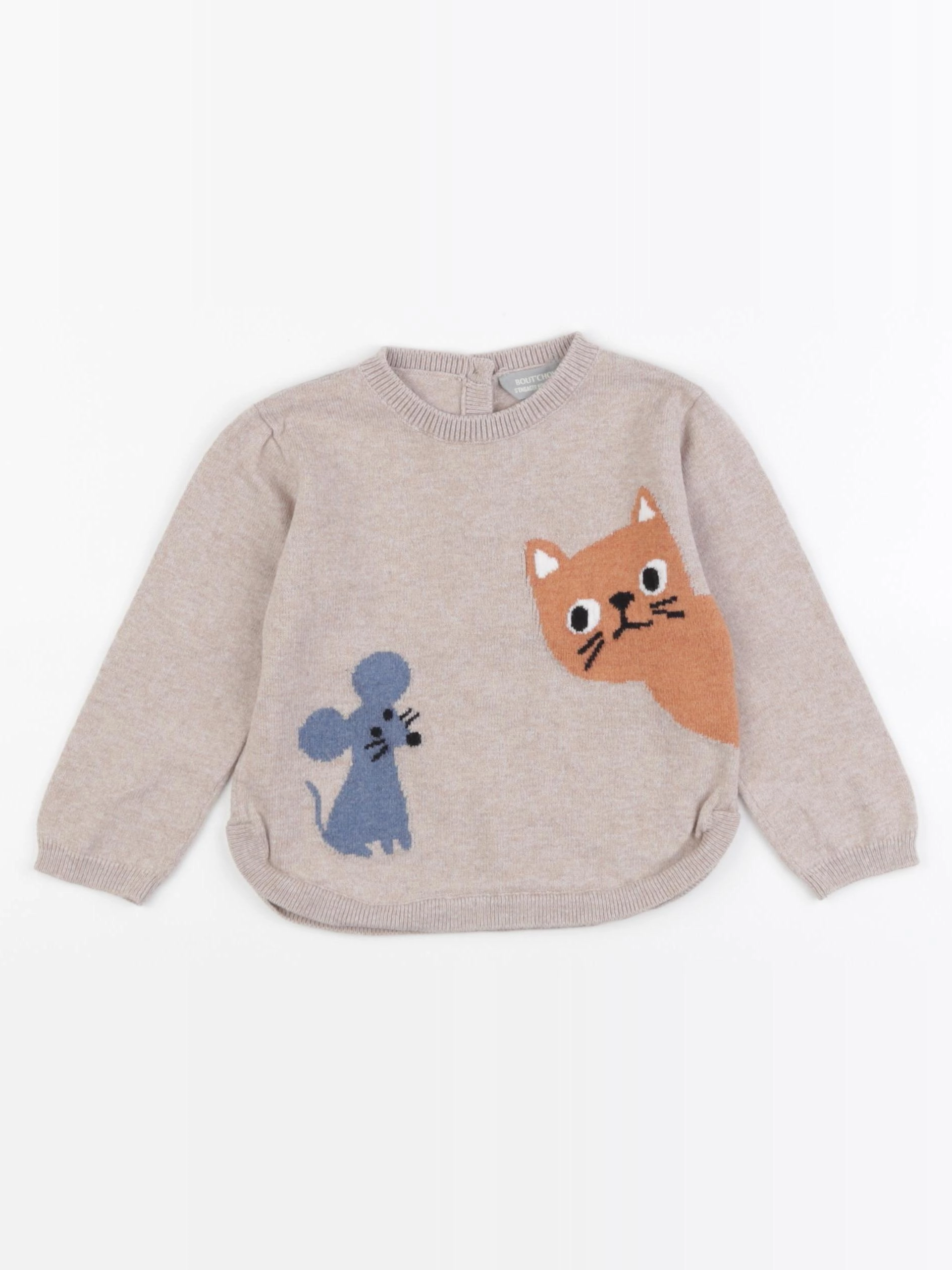 Boutchou - pull beige - 18 mois