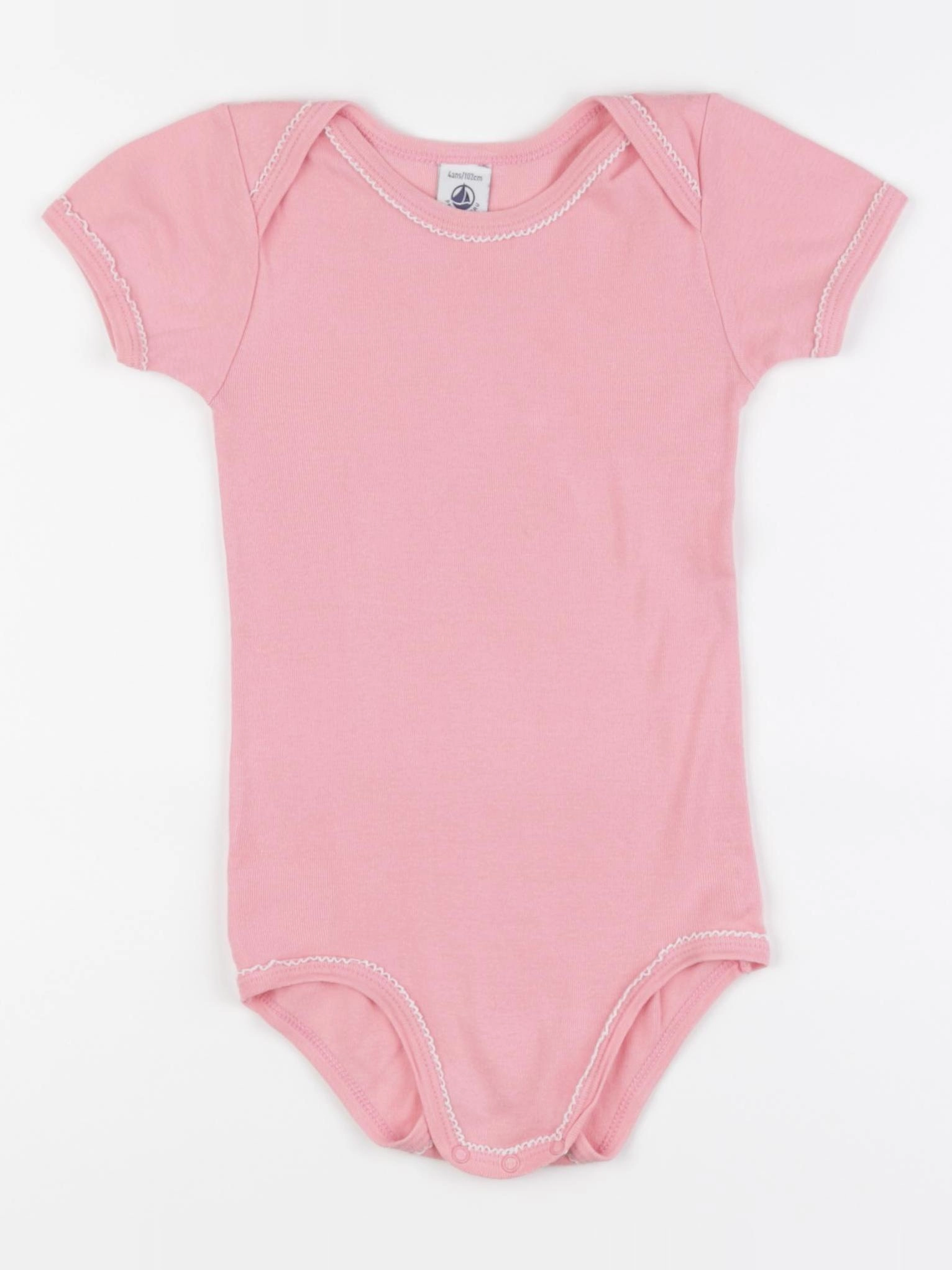 Petit Bateau - body rose - 4 ans