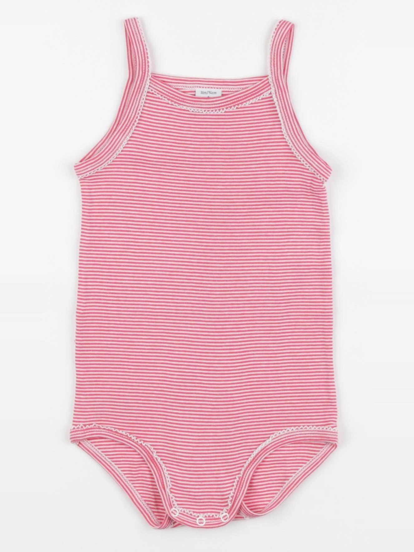 Petit Bateau - body rose - 36 mois