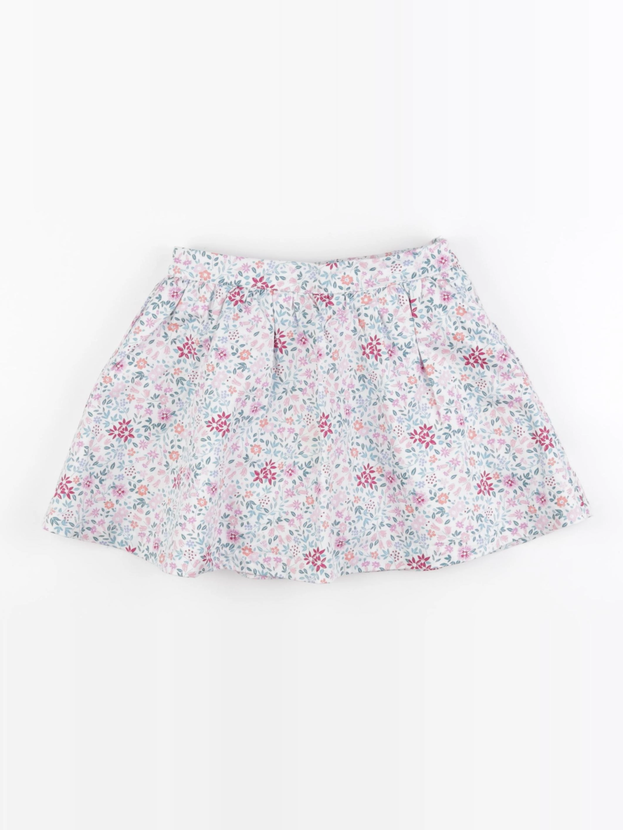 Vertbaudet - jupe blanc, rose - 6 ans