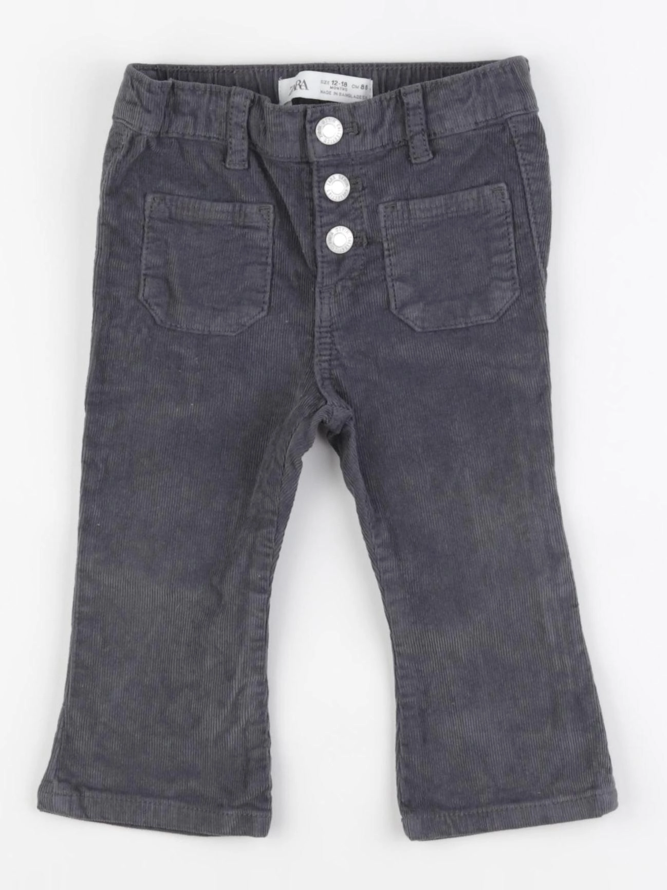 Zara - pantalon gris - 12/18 mois