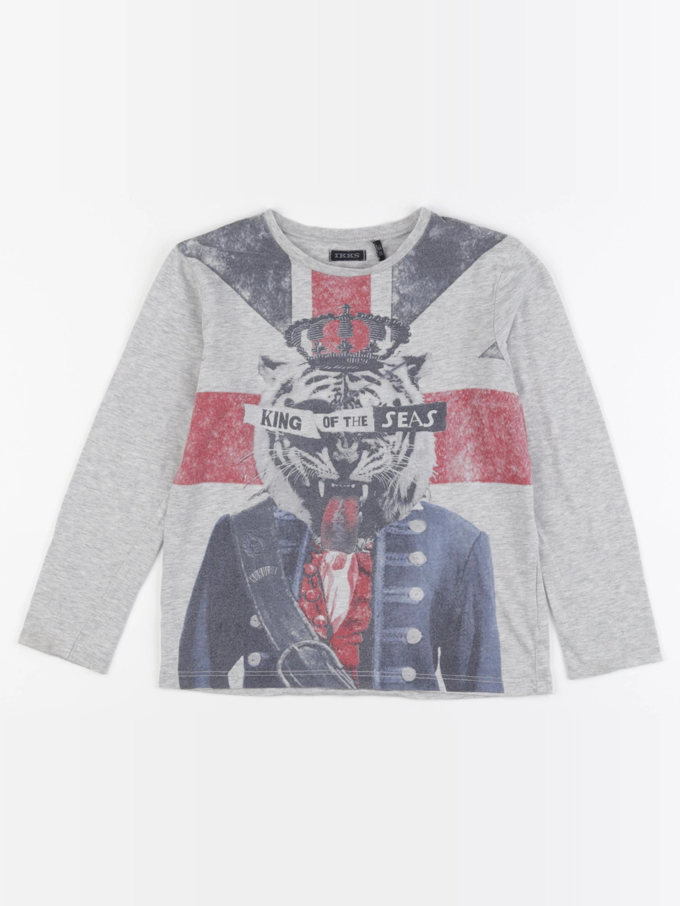 IKKS - tee-shirt gris - 6 ans