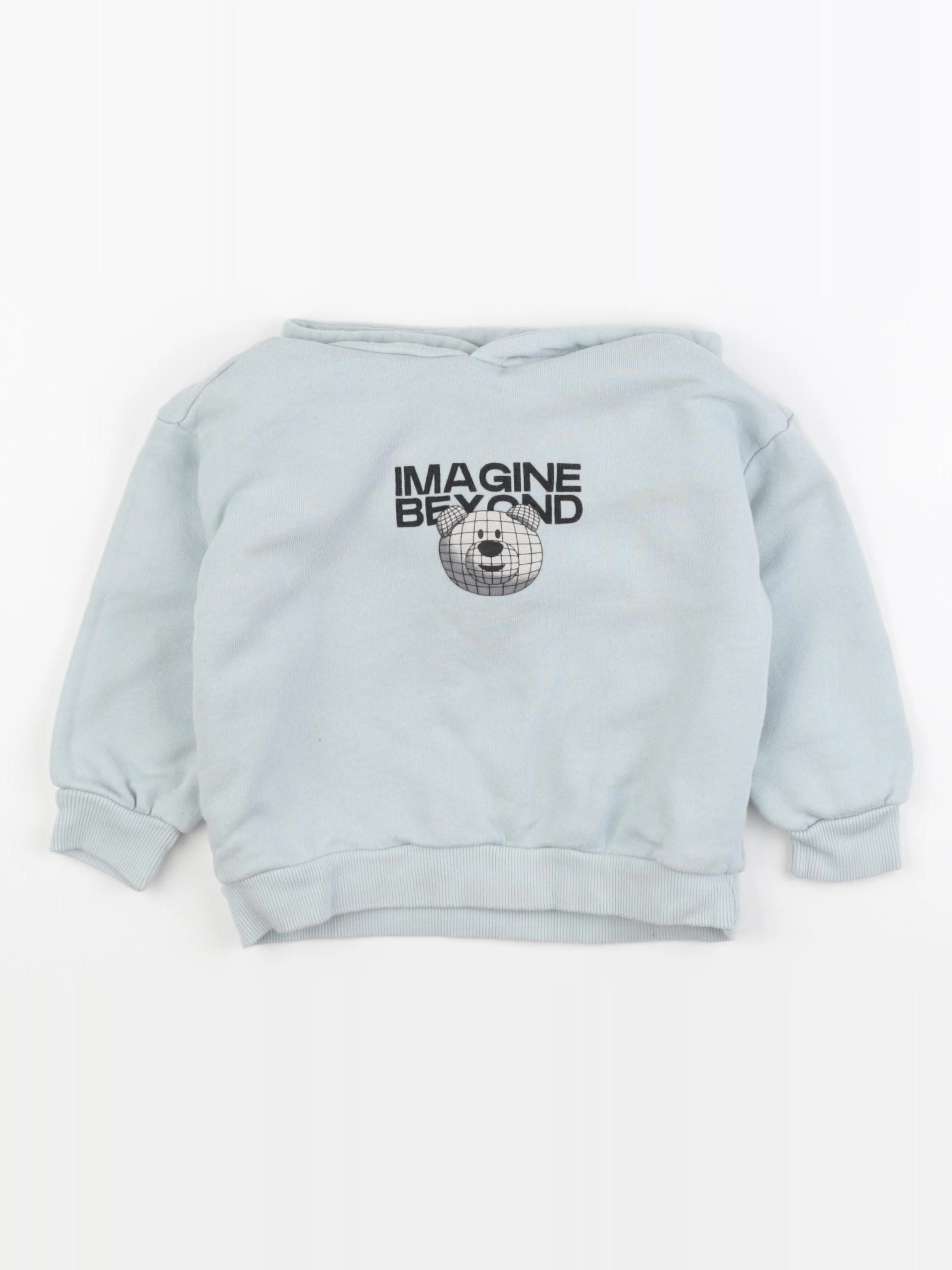 Zara - sweat imprimé au dos bleu - 2 ans